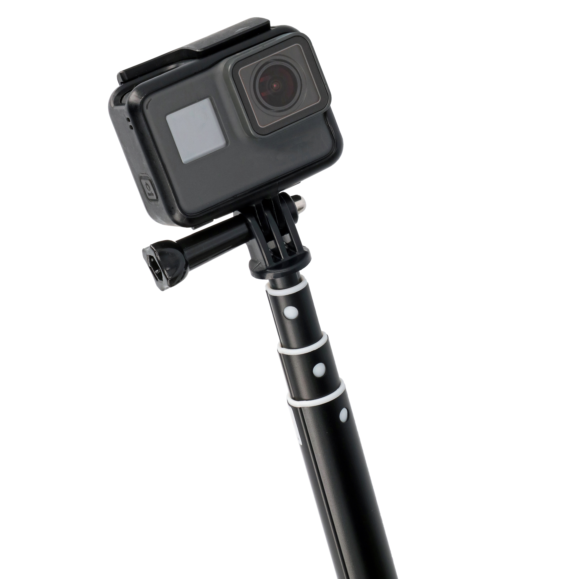 Selfie Stick ausziehbar 4 Sektionen 28-90cm für Actioncams wie GoPro Selfie Stick ausziehbar 4 Sektionen 28-90cm für Actioncams wie GoPro