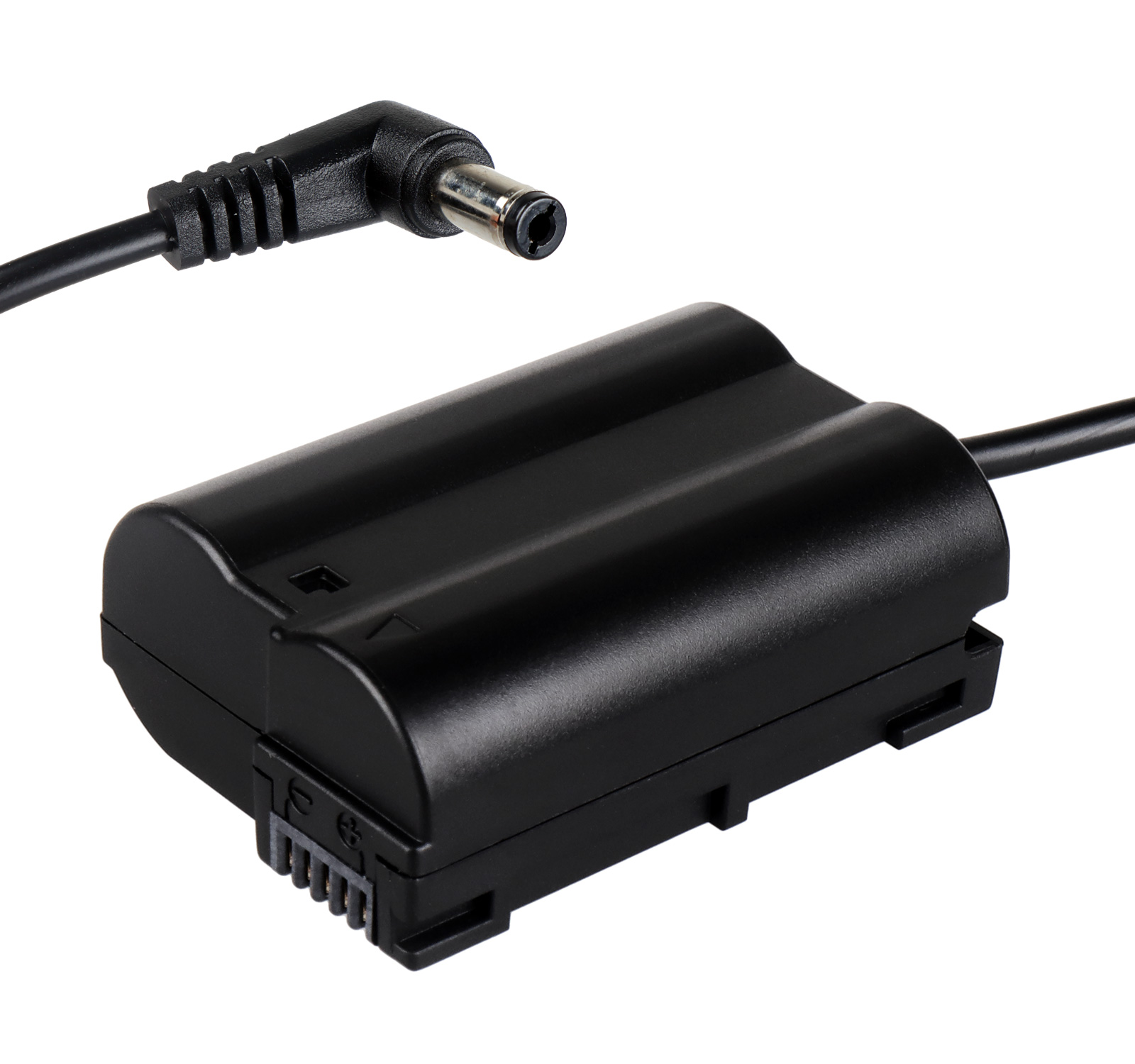 DC-Coupler für Nikon Kameras mit EN-EL15 Akku-Dummy für permanente Stromversorgung über z.B. V-Mount Akku DC-Coupler für Nikon Kameras mit EN-EL15 Akku-Dummy für permanente Stromversorgung über z.B. V-Mount Akku