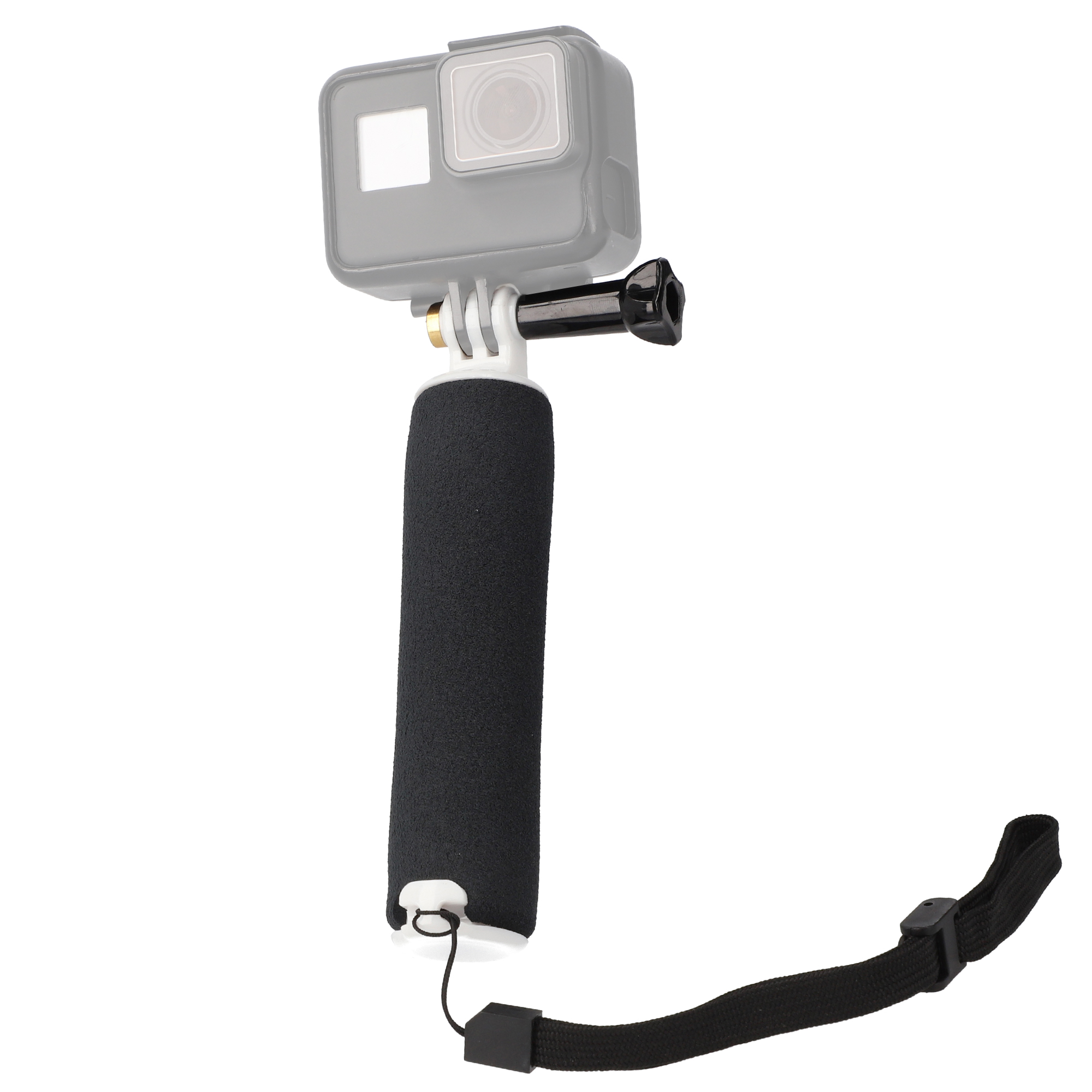 Handgriff für Action-Cams wie GoPro Hand-Stabilisator weiß Handgriff für Action-Cams wie GoPro Hand-Stabilisator weiß