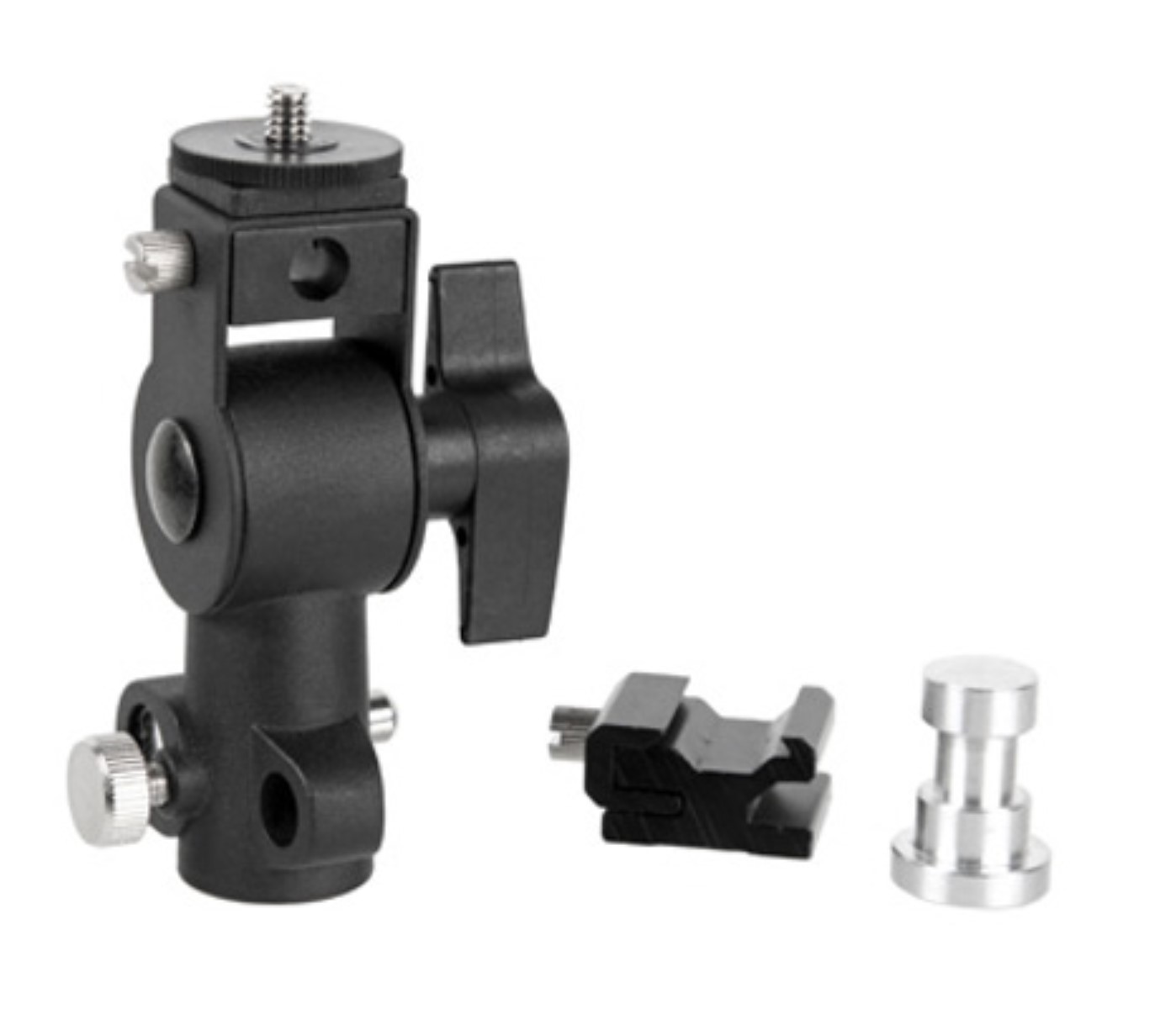 Blitz- und Schirmhalterung Schirmneiger mit Spigot- und Gewindeanschluss D Blitz- und Schirmhalterung Schirmneiger mit Spigot- und Gewindeanschluss D