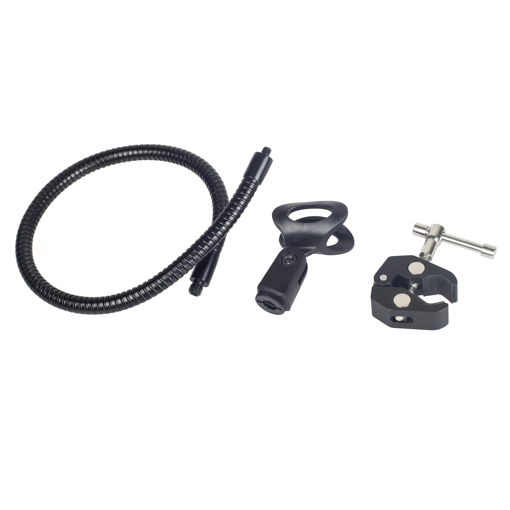 ayex Mikrofonhalterung mit flexiblem Schwanenhals und schwenkbarer Mikrofonklammer 360° Drehbar + Klemme für Magic Arm, LCD Display oder anderes Zubehör an DSLR Rig ayex Mikrofonhalterung mit flexiblem Schwanenhals und schwenkbarer Mikrofonklammer 360° Drehbar + Klemme für Magic Arm, LCD Display oder anderes Zubehör an DSLR Rig