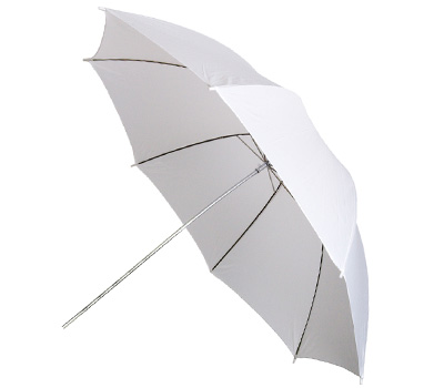 Studio-Durchlichtschirm 91cm 36" - innen & aussen weiß Studio-Durchlichtschirm 91cm 36" - innen & aussen weiß