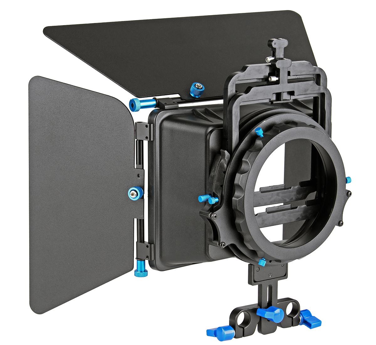 ayex M3 Matte Box, Video-Sonnenblende mit Filtereinsätzen für 15mm DSLR Rig Systeme ayex M3 Matte Box, Video-Sonnenblende mit Filtereinsätzen für 15mm DSLR Rig Systeme