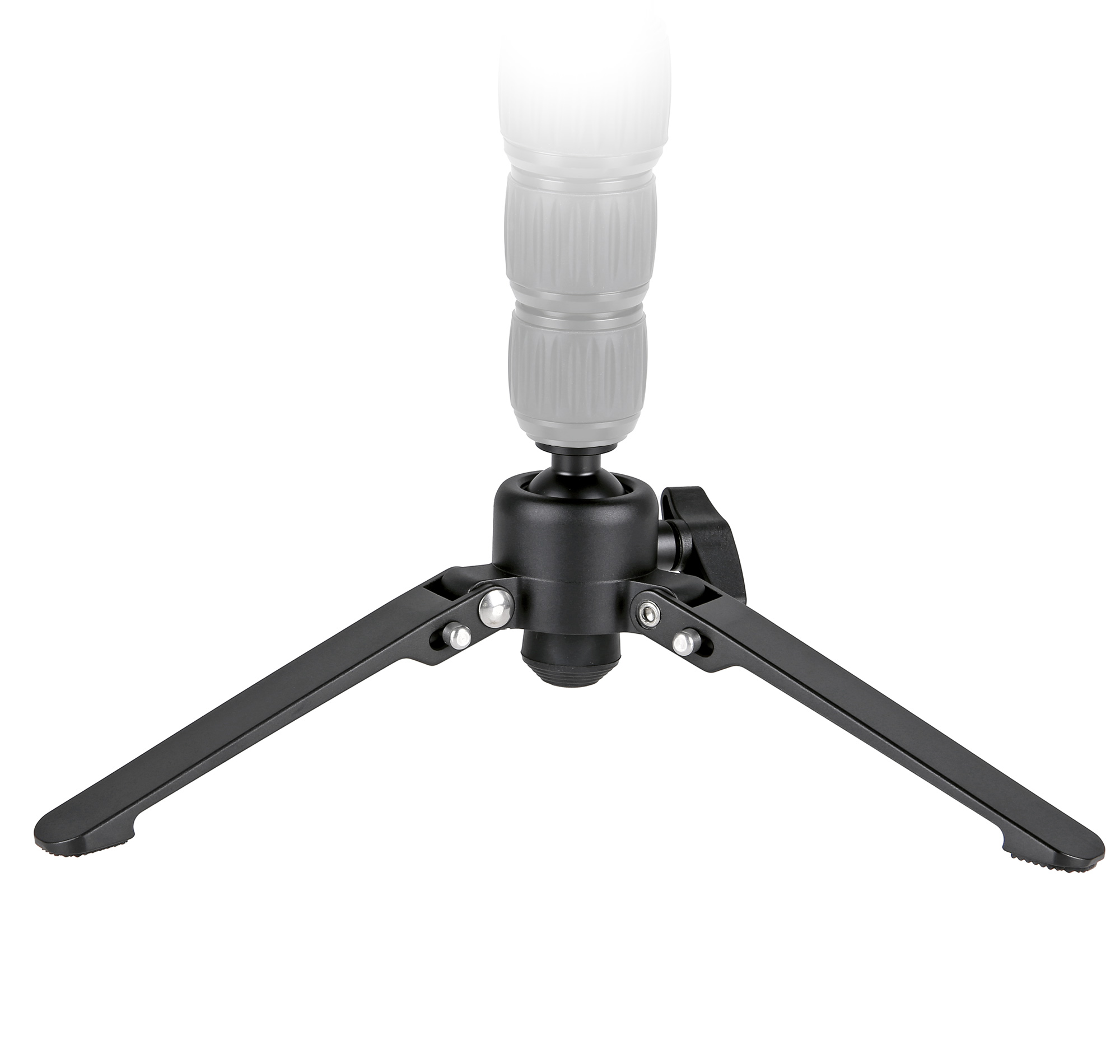 Monopod-Fuß Standspinne mit arretierbarem Kugelgelenk, auch als Tischstativ verwendbar Monopod-Fuß Standspinne mit arretierbarem Kugelgelenk, auch als Tischstativ verwendbar