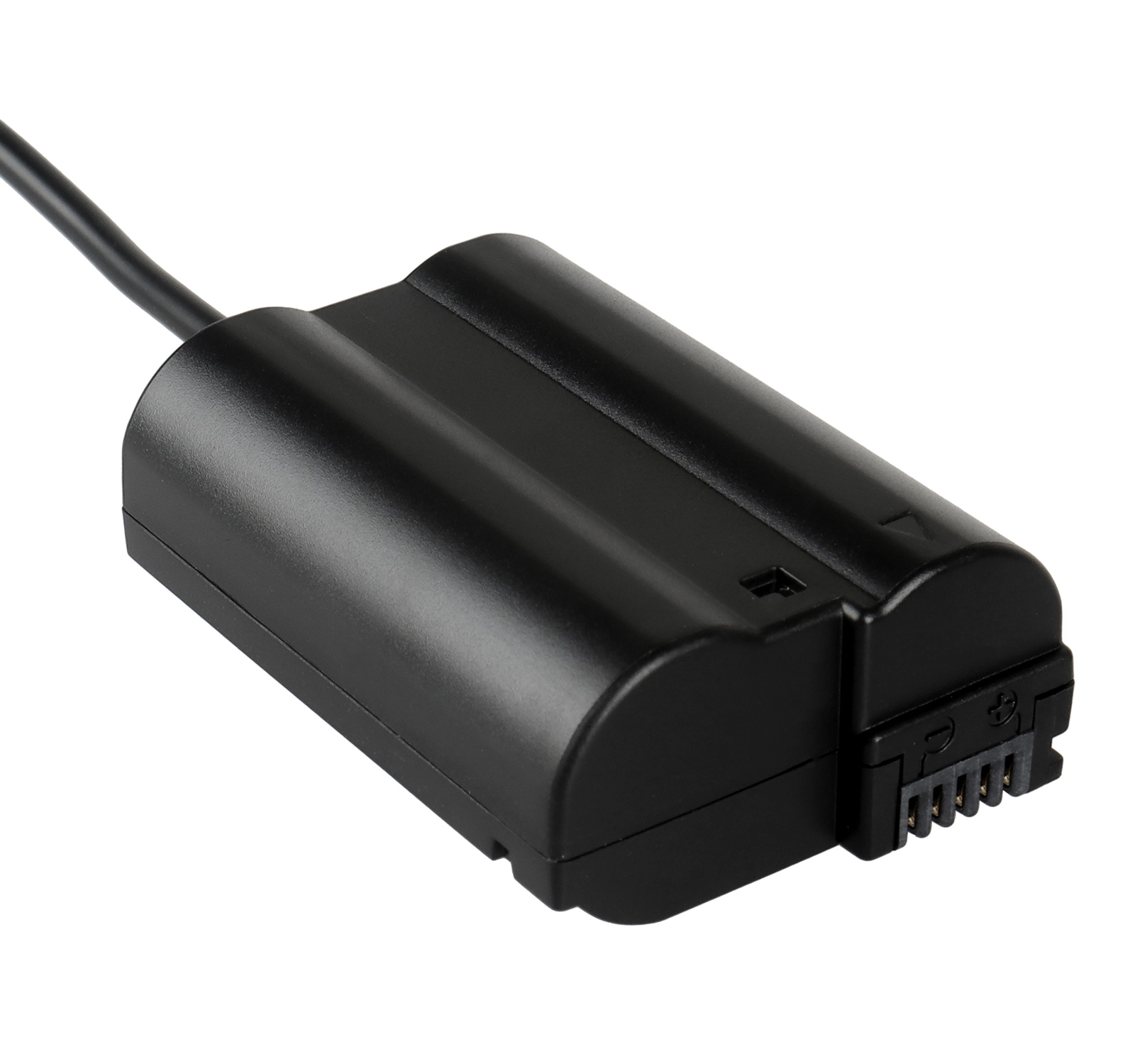 DC-Coupler für Nikon Kameras mit EN-EL15 Akku-Dummy für permanente Stromversorgung über z.B. V-Mount Akku