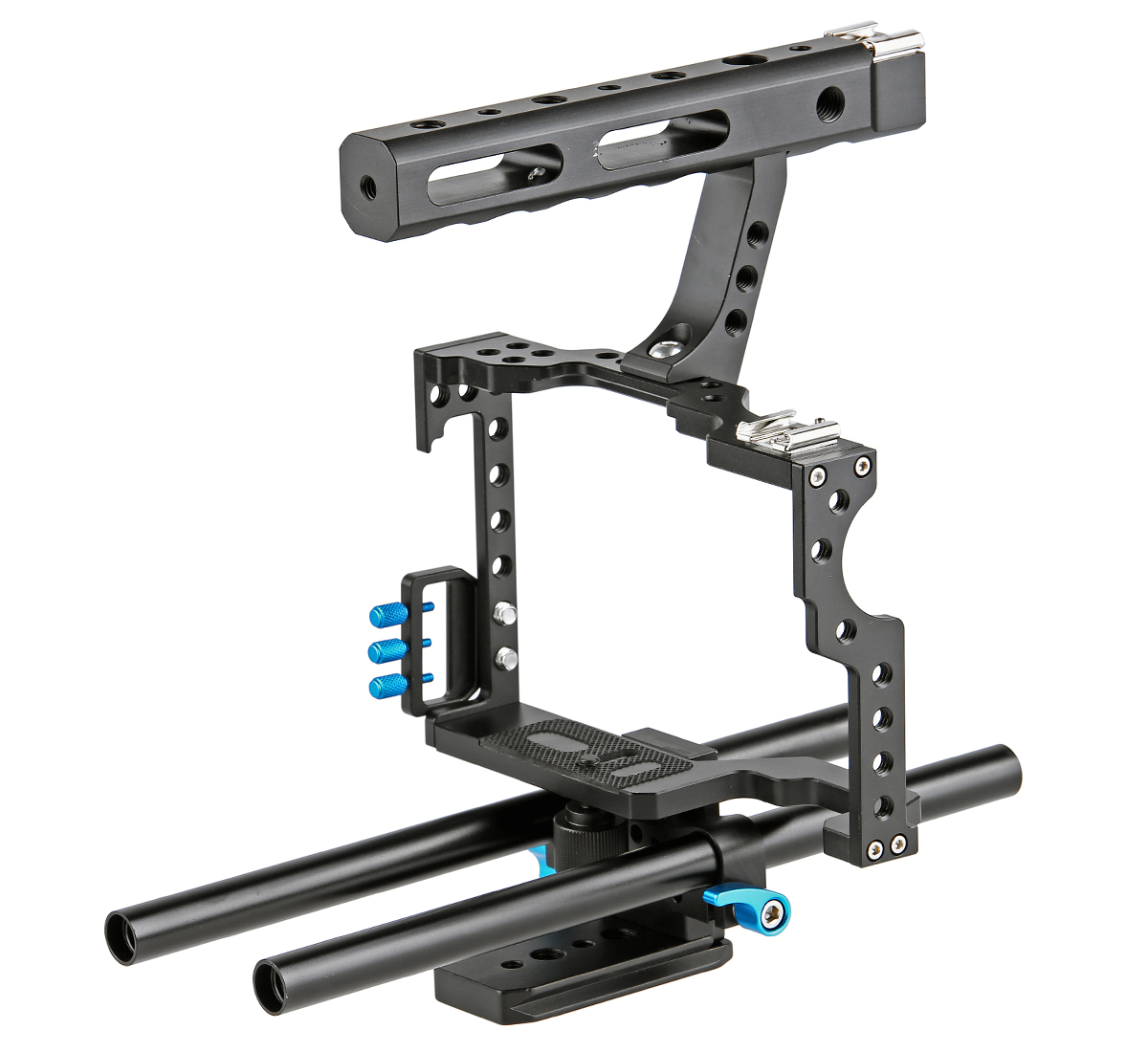 ayex Kamera Cage C5 für Sony A7, A7II, A7R, A7RII, A7S, A7SII und Panasonic Lumix DMC-GH4 ayex Kamera Cage C5 für Sony A7, A7II, A7R, A7RII, A7S, A7SII und Panasonic Lumix DMC-GH4
