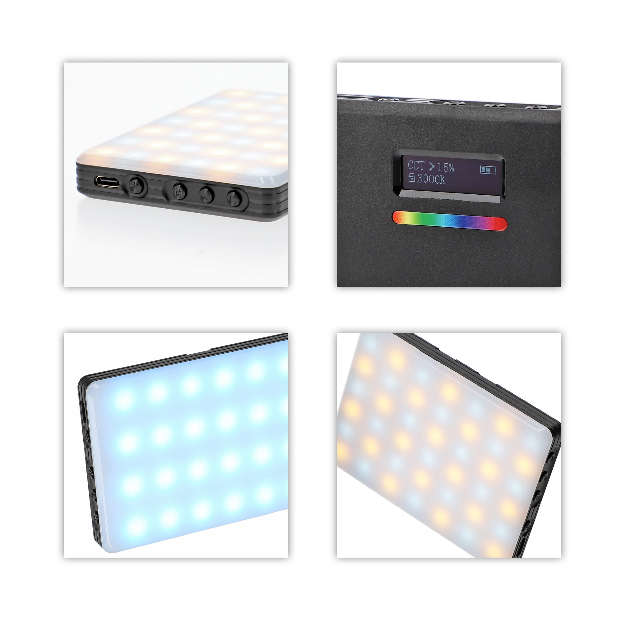 ayex LED Leuchte Perfekte Ambiente durch RGB Ausleuchtung von Fotos und Videos, Pocket size USB Type-C ladbar ayex LED Leuchte Perfekte Ambiente durch RGB Ausleuchtung von Fotos und Videos, Pocket size USB Type-C ladbar