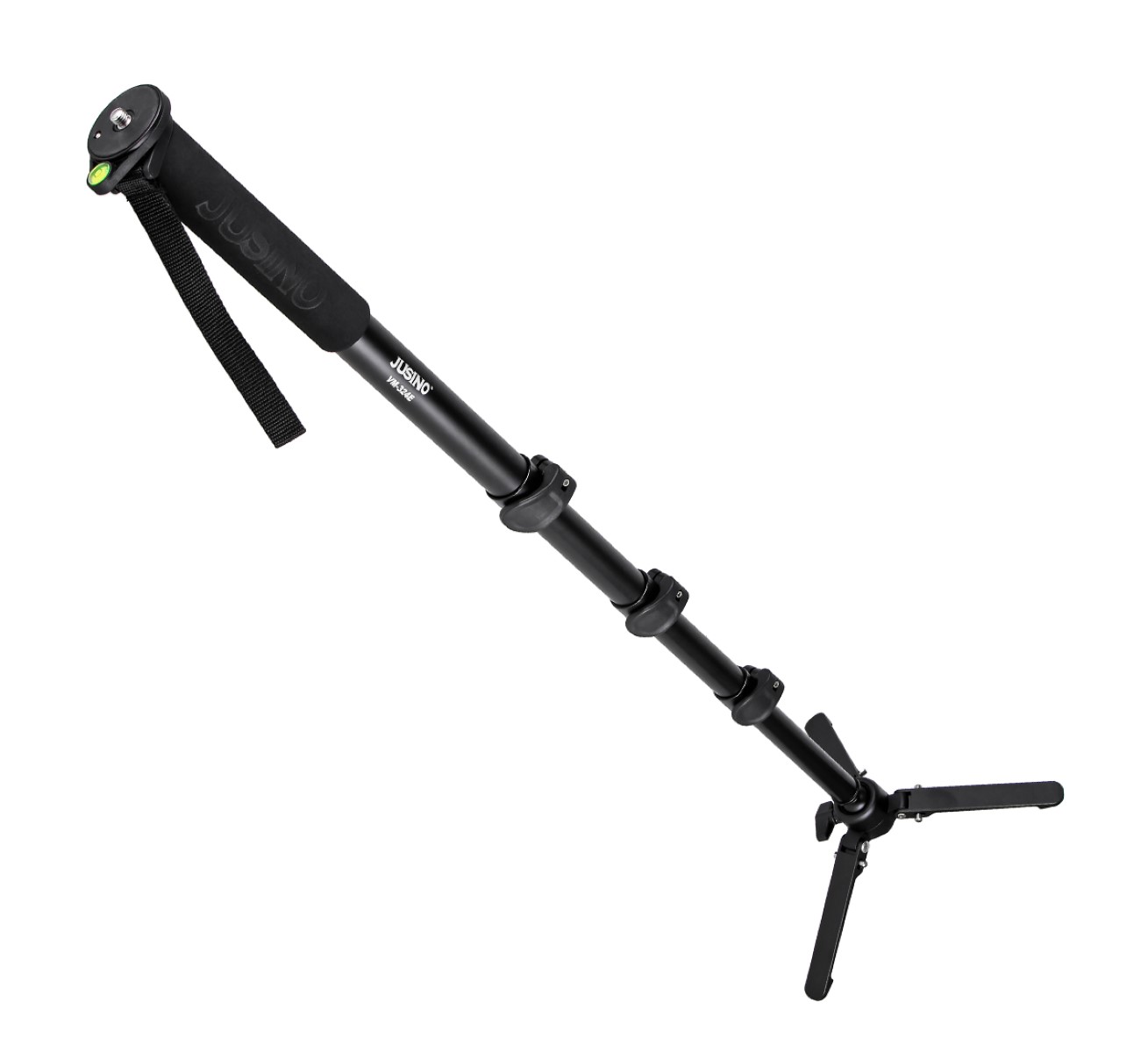JUSINO Monopod mit abnehmbarem Fuß Tischstativ Schnellspann-Clips bis 170cm 12kg VM-324E JUSINO Monopod mit abnehmbarem Fuß Tischstativ Schnellspann-Clips bis 170cm 12kg VM-324E