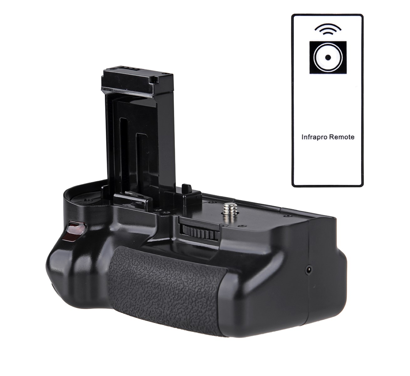 Batteriegriff für Canon EOS 100D/SL1 mit IR-Fernauslöser Ersatz für BG-100DH Batteriegriff für Canon EOS 100D/SL1 mit IR-Fernauslöser Ersatz für BG-100DH