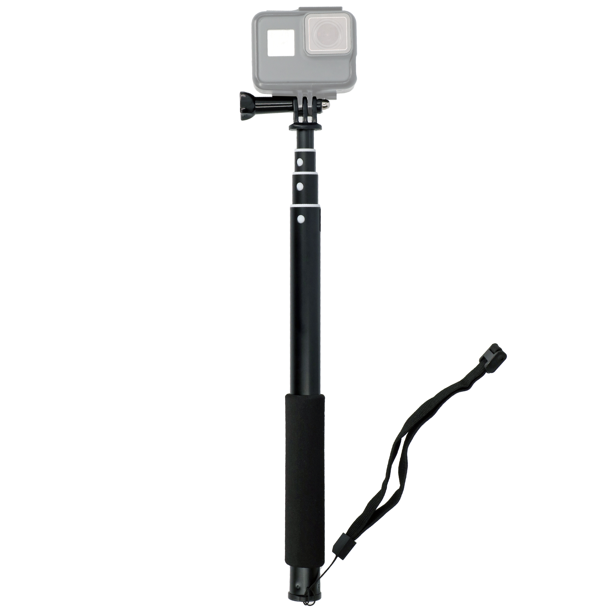 Selfie Stick ausziehbar 4 Sektionen 28-90cm für Actioncams wie GoPro Selfie Stick ausziehbar 4 Sektionen 28-90cm für Actioncams wie GoPro