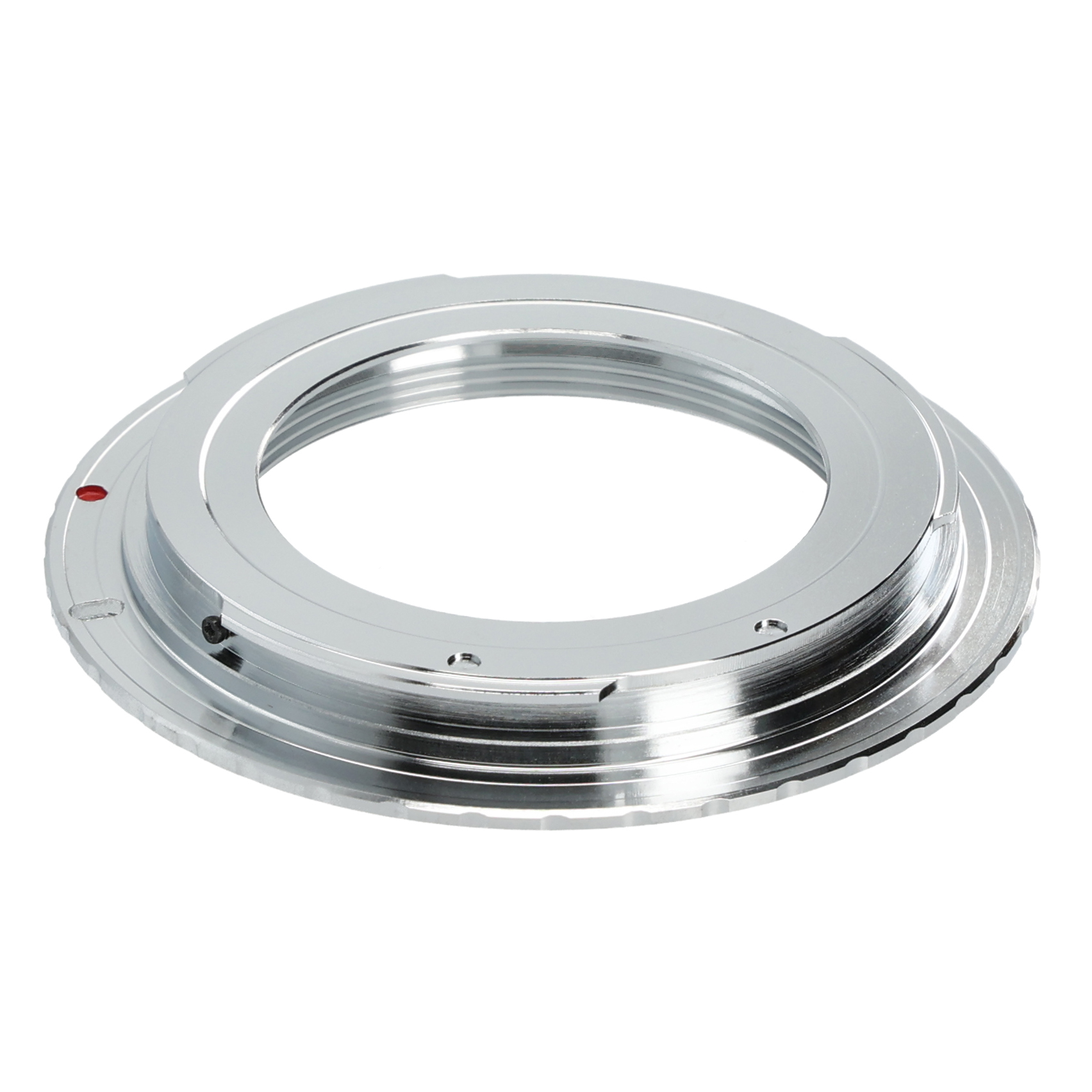 Objektivadapter für M42 Objektive an Canon EOS aus verchromtem Messing Objektivadapter für M42 Objektive an Canon EOS aus verchromtem Messing