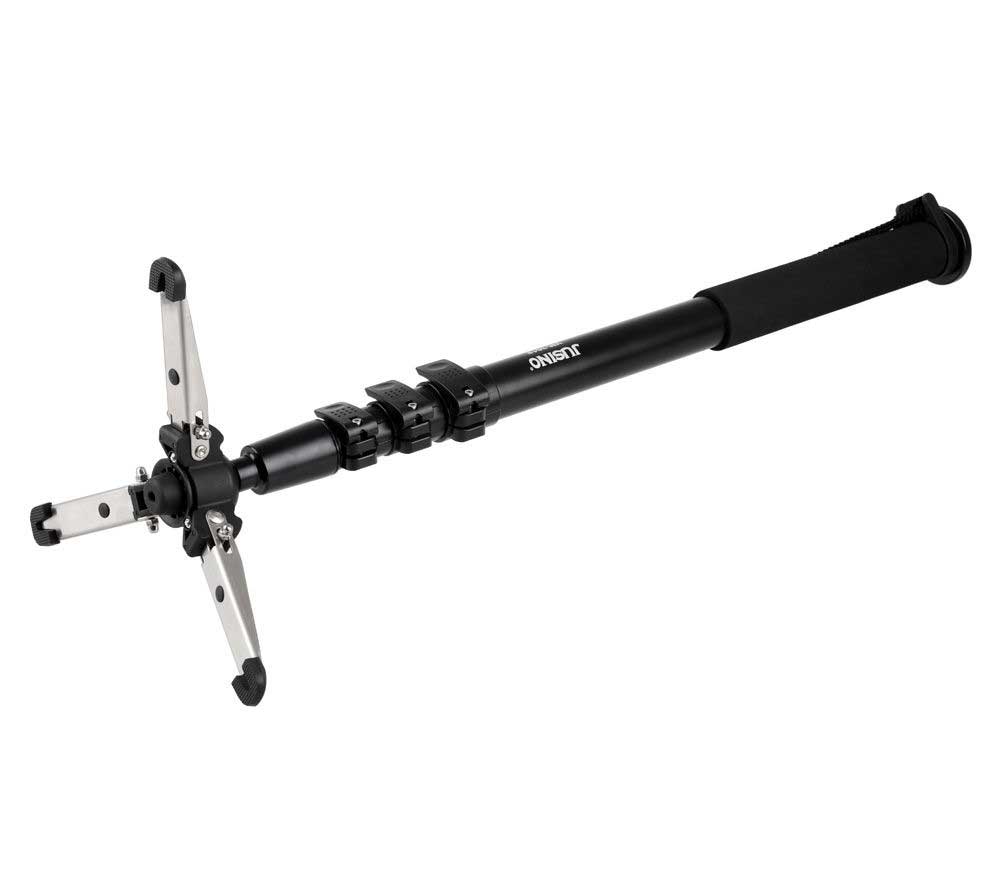 JUSINO VM-254E Monopod mit abnehmbarem Fuß/Tischstativ (Schnellspann-Clips) bis 6kg JUSINO VM-254E Monopod mit abnehmbarem Fuß/Tischstativ (Schnellspann-Clips) bis 6kg