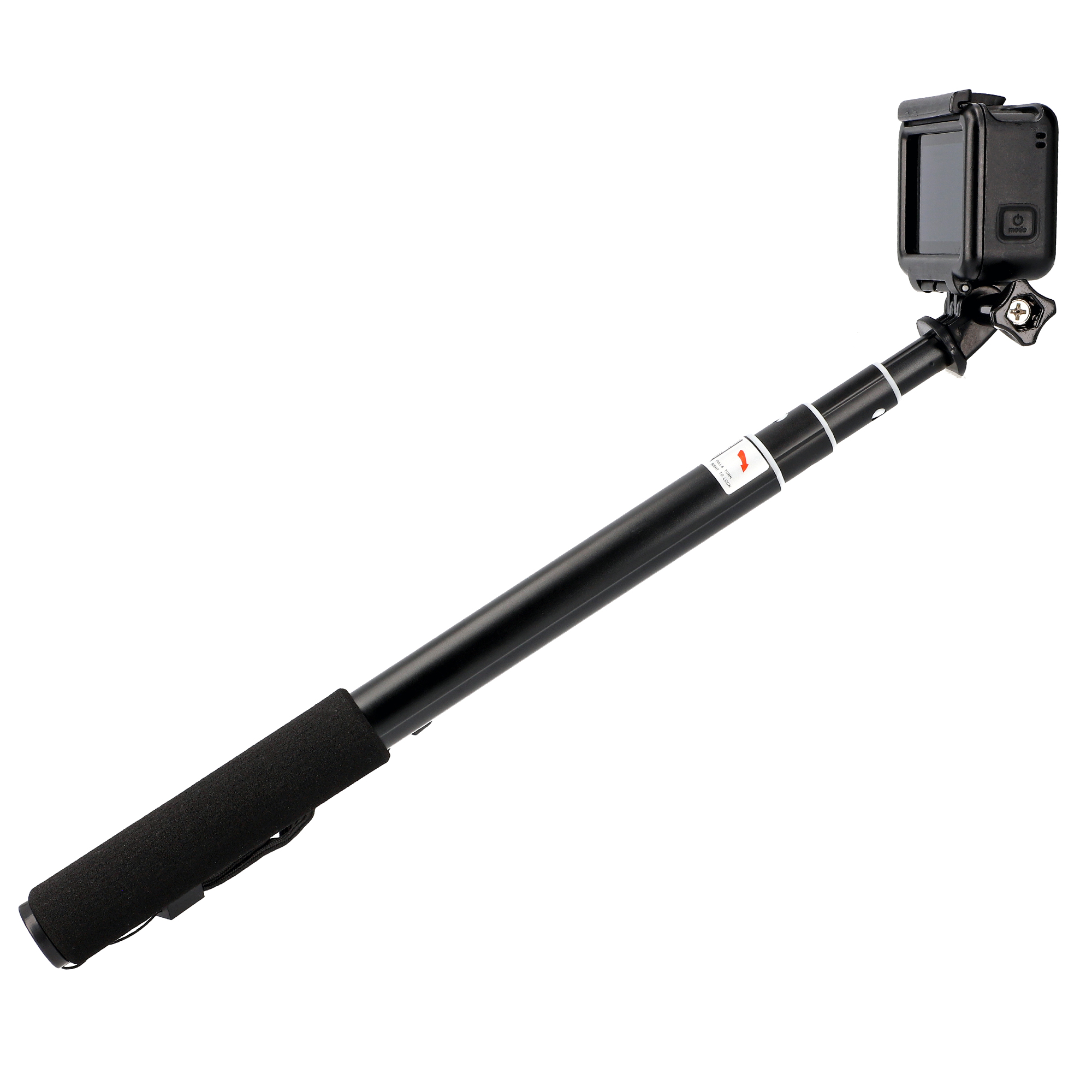 Selfie Stick ausziehbar 4 Sektionen 28-90cm für Actioncams wie GoPro Selfie Stick ausziehbar 4 Sektionen 28-90cm für Actioncams wie GoPro