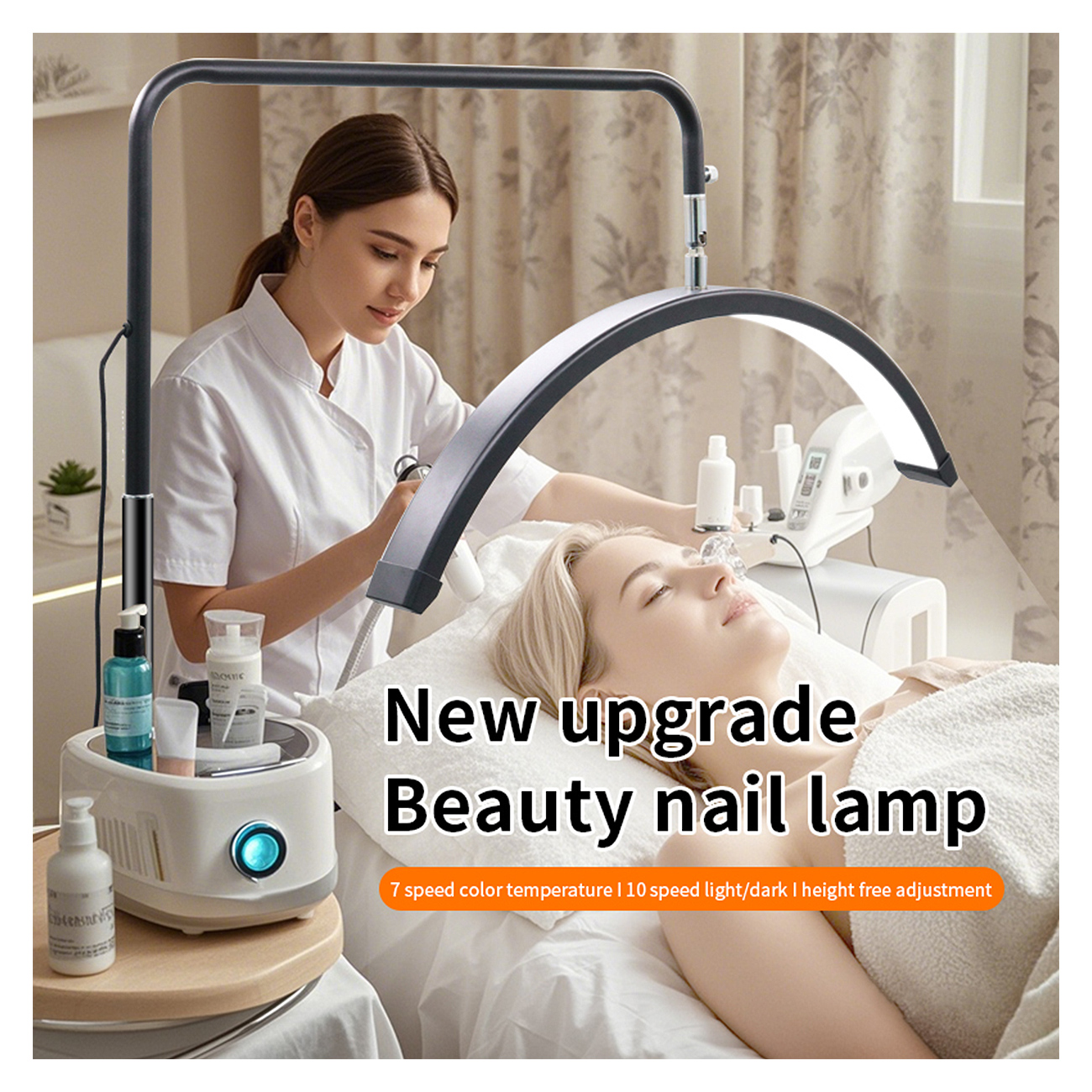HD-M6X_07.jpg 24 Zoll LED Beauty Standleuchte für professionelle Anwendungen Beauty-Leuchte HD-M6X