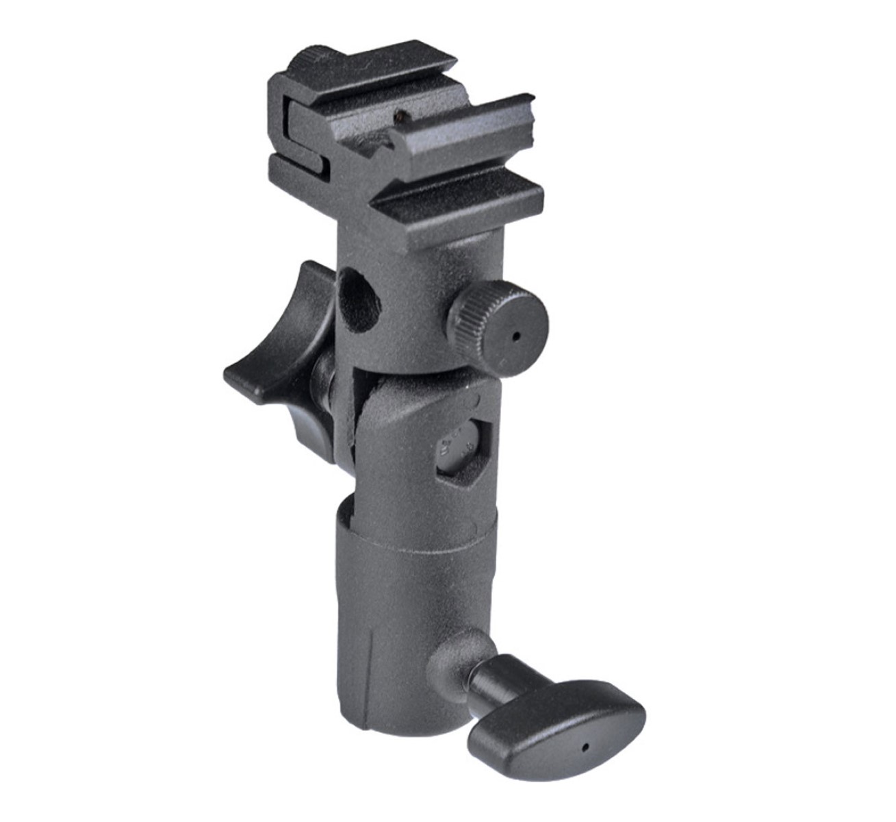 Blitz- und Schirmhalterung Schirmneiger mit Spigot- und Gewindeanschluss E Blitz- und Schirmhalterung Schirmneiger mit Spigot- und Gewindeanschluss E