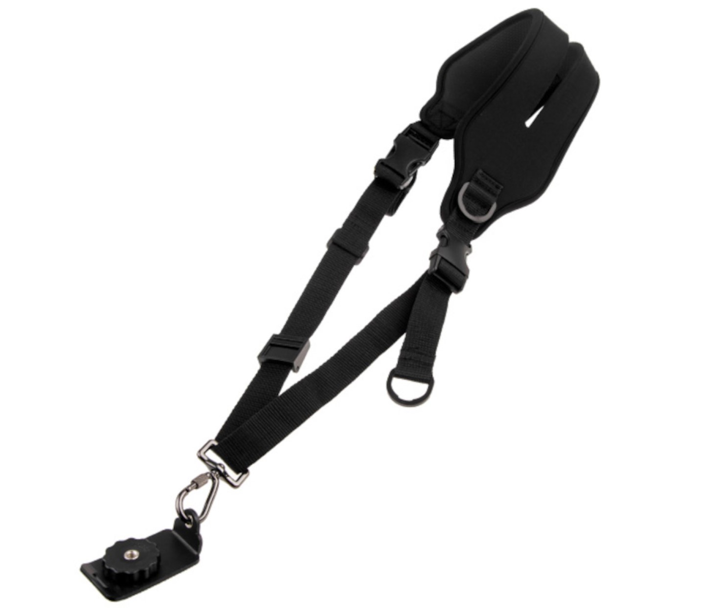 Profi Neopren Kameragurt mit individuell verstellbaren Gurte + Karabinerhaken Single Quick Strap 3 Profi Neopren Kameragurt mit individuell verstellbaren Gurte + Karabinerhaken Single Quick Strap 3