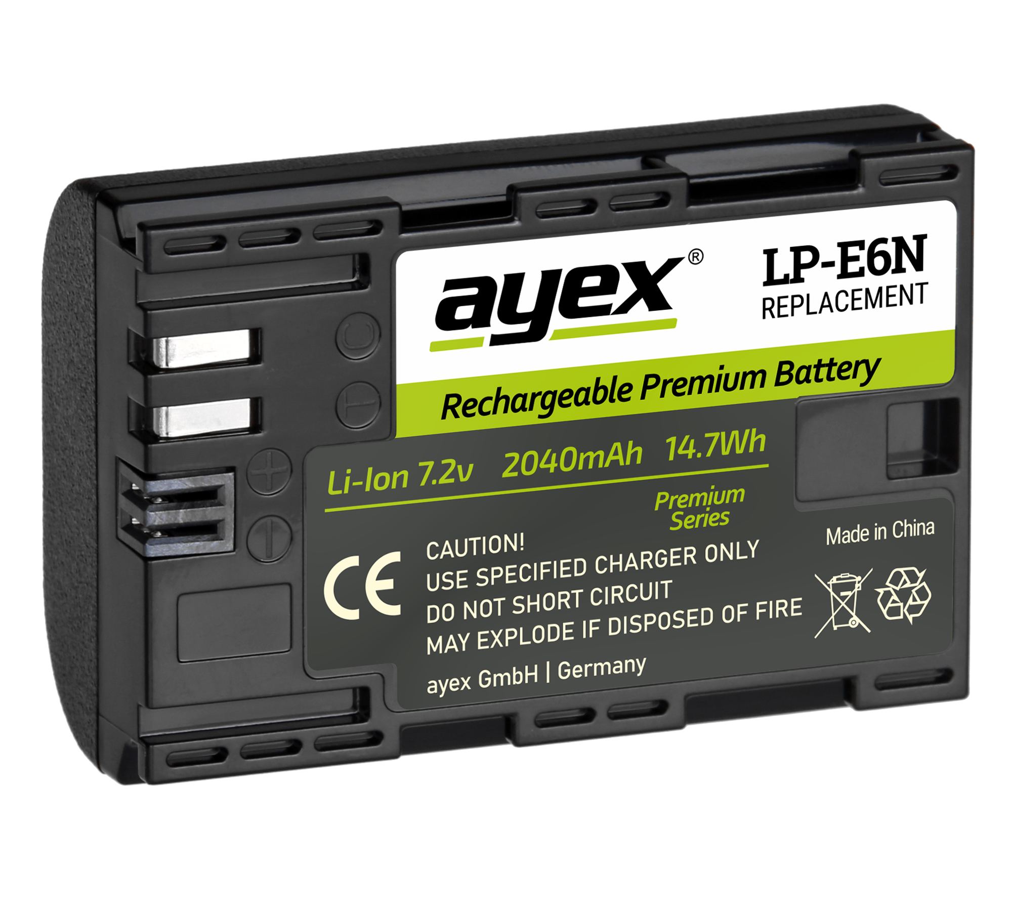 LP-E6N Akku für zB Canon EOS R 5D Mark IV 6D Mark II 7D Mark II 80D 90D Leistungsstark 2040mAh LP-E6N Akku für zB Canon EOS R 5D Mark IV 6D Mark II 7D Mark II 80D 90D Leistungsstark 2040mAh