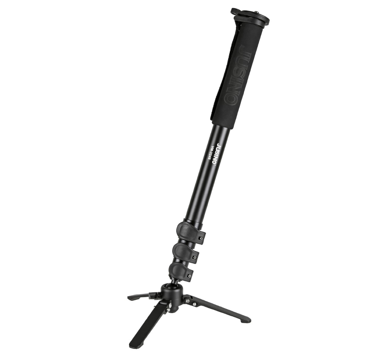 JUSINO Monopod mit abnehmbarem Fuß Tischstativ Schnellspann-Clips bis 170cm 12kg VM-324E JUSINO Monopod mit abnehmbarem Fuß Tischstativ Schnellspann-Clips bis 170cm 12kg VM-324E