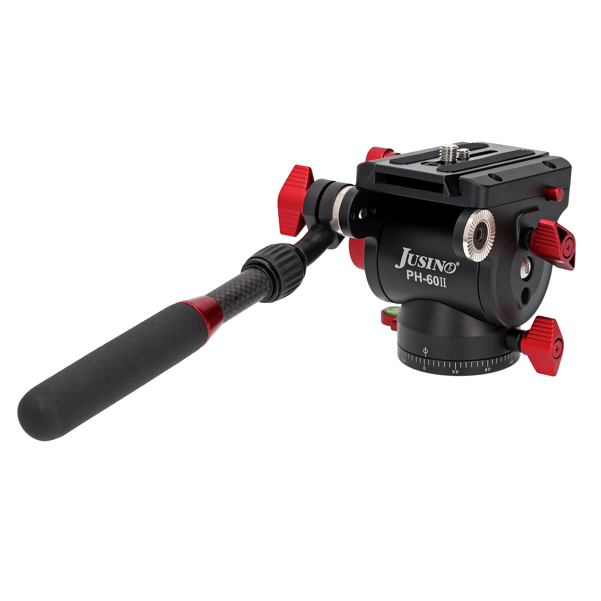JUSINO Profi Alu Fluid-Videoneiger variabler Führungshebel bis 10kg Tragkraft PH-60 II JUSINO Profi Alu Fluid-Videoneiger variabler Führungshebel bis 10kg Tragkraft PH-60 II
