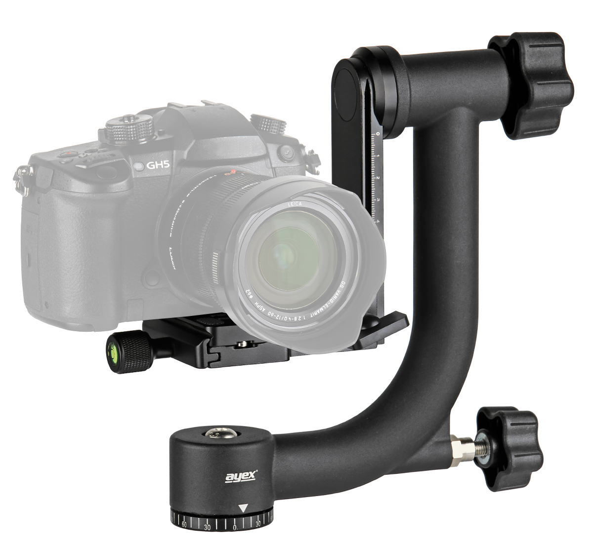 ayex Gimbal Head Stativkopf für Telefotografie ayex Gimbal Head Stativkopf für Telefotografie