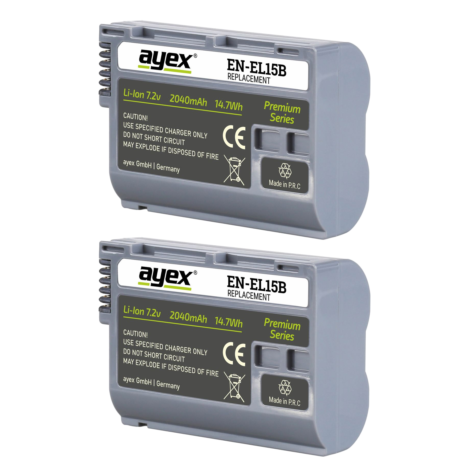 Batteriegriff Set für Nikon Z6II Z7II ersetzt MB-N11 + 2x EN-EL15B Akku