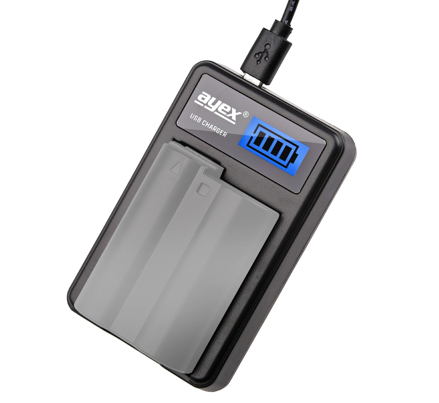 USB Ladegerät für Nikon EN-EL14 Akkus beleuchtetes Display Ladestandanzeige USB Ladegerät für Nikon EN-EL14 Akkus beleuchtetes Display Ladestandanzeige