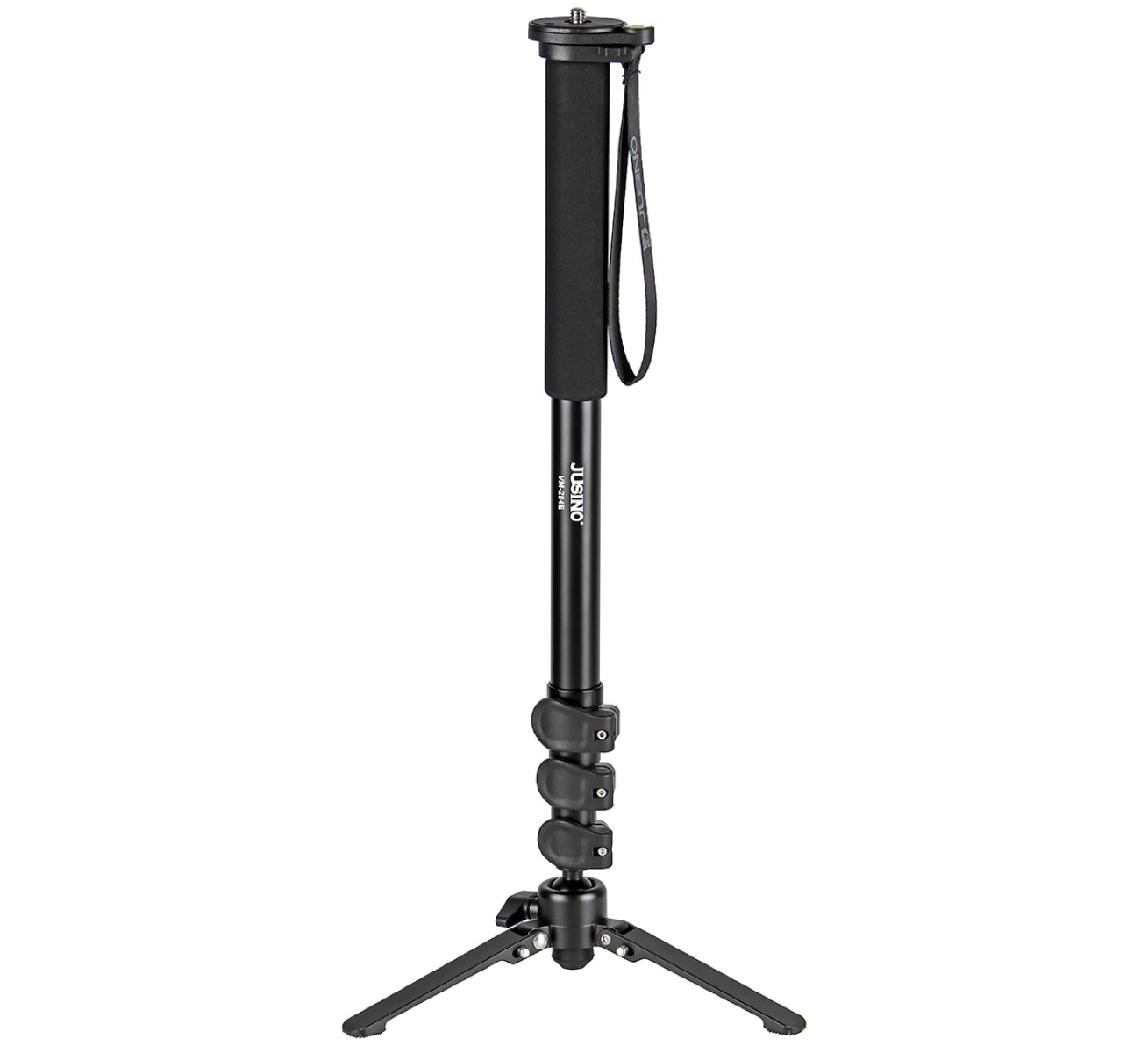 JUSINO Monopod mit abnehmbarem Fuß Tischstativ Schnellspann-Clips bis 164cm 10kg VM-284E JUSINO Monopod mit abnehmbarem Fuß Tischstativ Schnellspann-Clips bis 164cm 10kg VM-284E