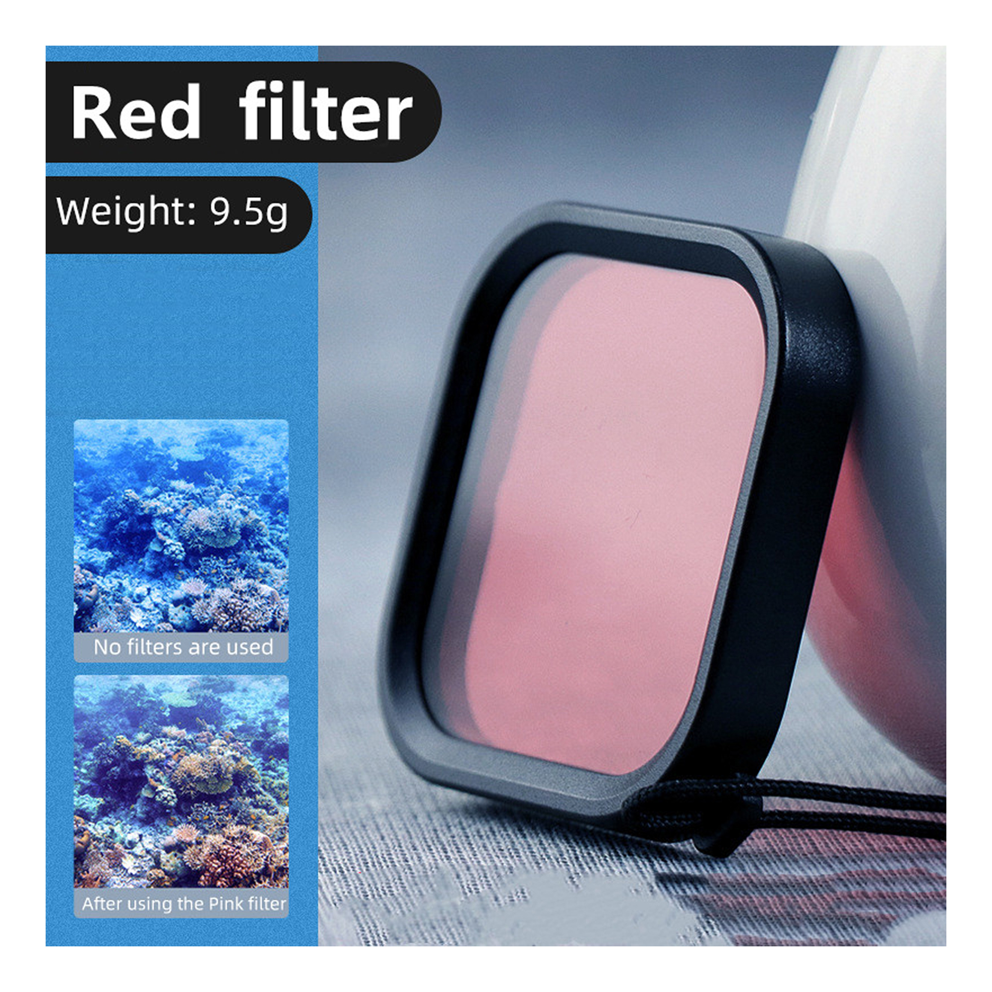 ayex Lens Filter-Set für GoPro Hero 11, 10 & 9 Perfekt für Unterwasseraufnahmen Actioncam Farbkorrektur Taucherfilter ayex Lens Filter-Set für GoPro Hero 11, 10 & 9 Perfekt für Unterwasseraufnahmen Actioncam Farbkorrektur Taucherfilter
