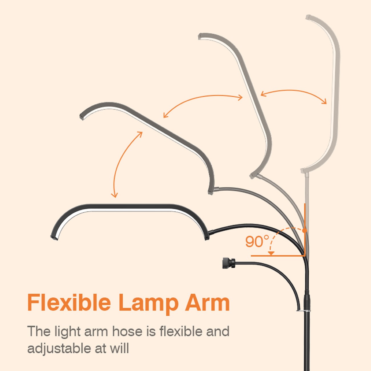Dimmbare Halbmond Lampe Beauty Light einstellbare Farbtemperatur Telefonhalter Fernbedienung Dimmbare Halbmond Lampe Beauty Light einstellbare Farbtemperatur Telefonhalter Fernbedienung