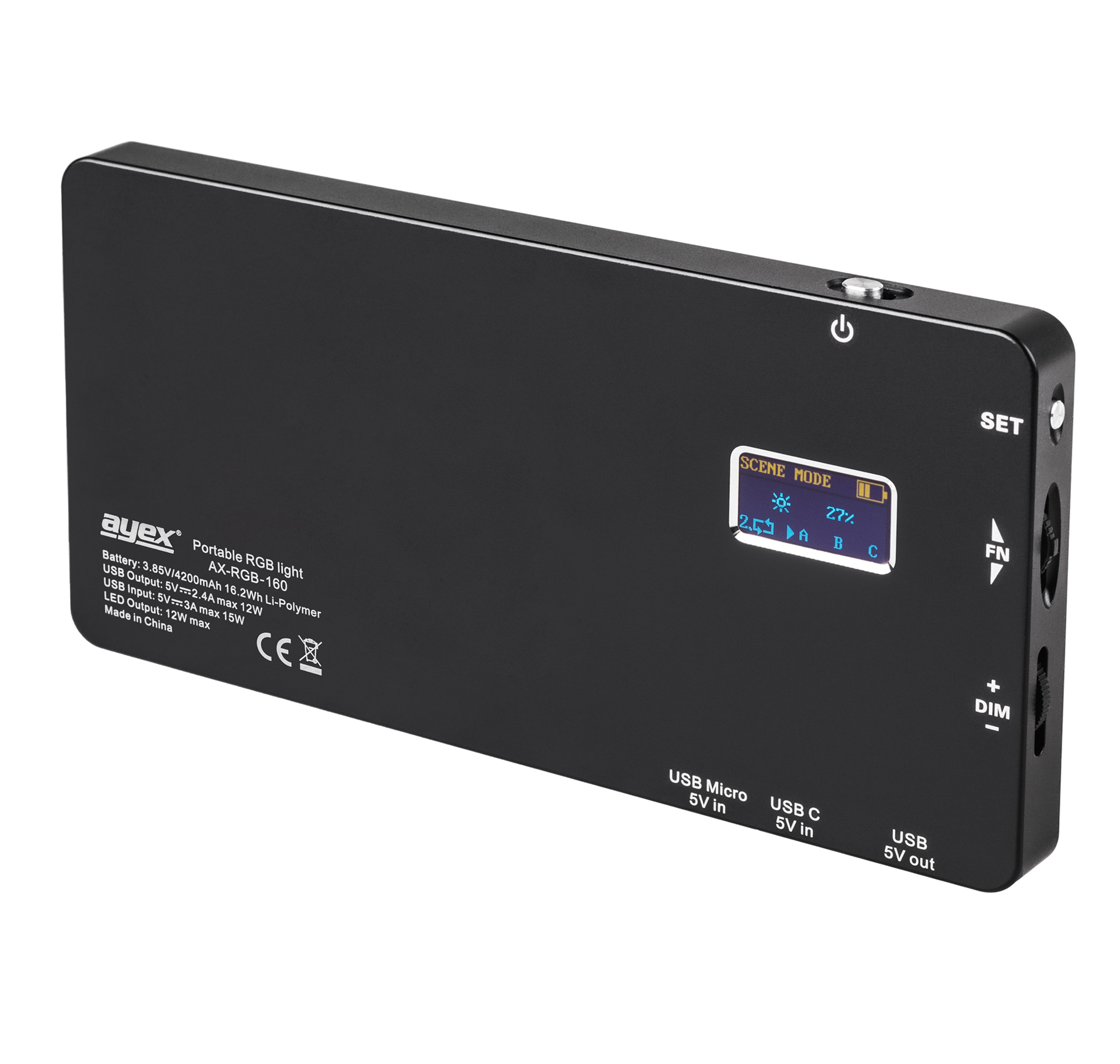 Tragbares LED Videolicht USB CRI 95 & 360° Vollfarbe 9 Lichtszenarios 2500K-8500k 160 LED-Perlen dimmbar für perfekte Ausleuchtung Tragbares LED Videolicht USB CRI 95 & 360° Vollfarbe 9 Lichtszenarios 2500K-8500k 160 LED-Perlen dimmbar für perfekte Ausleuchtung