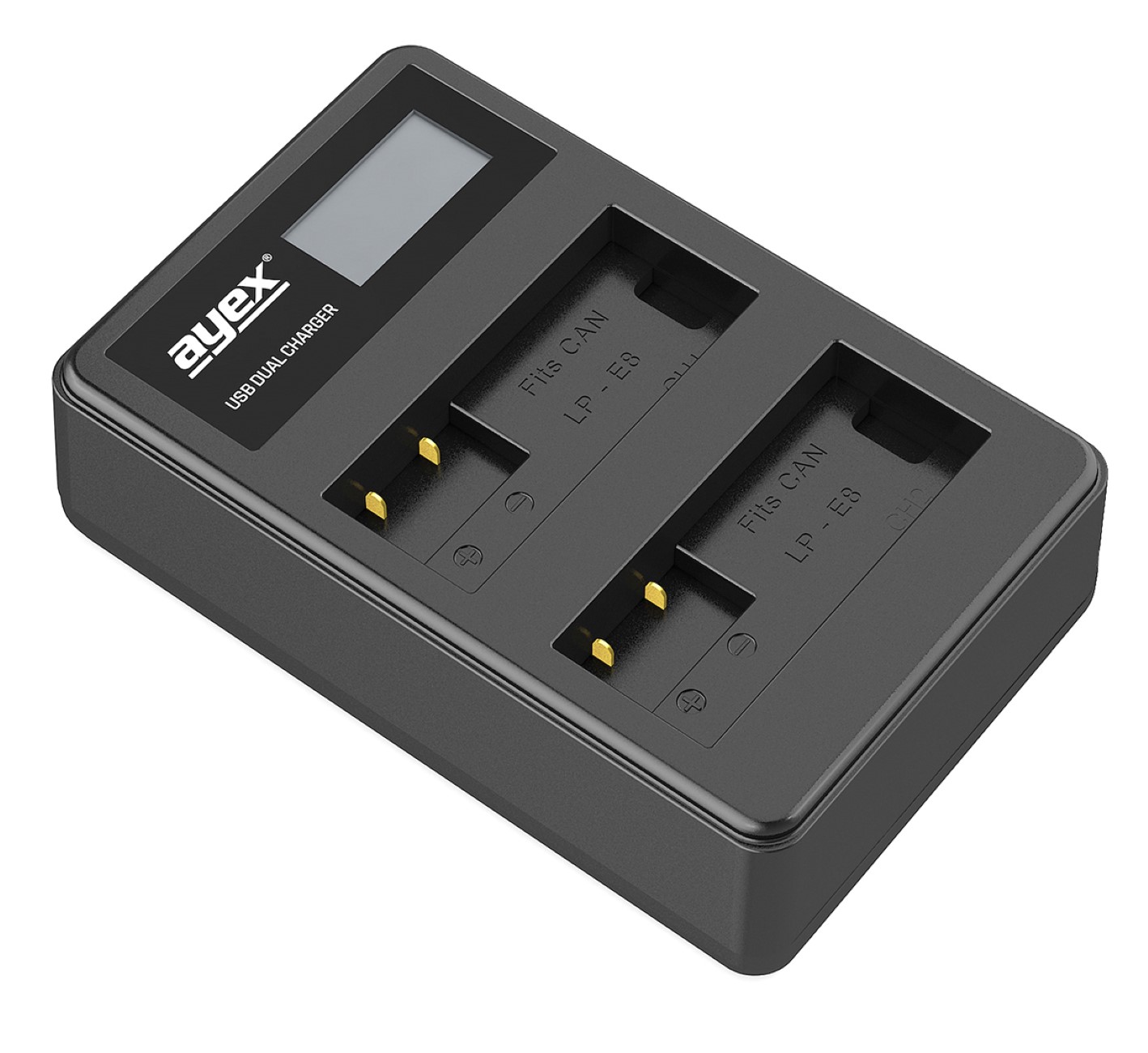 USB Dual Ladegerät für Canon LP-E8 Akkus beleuchtetes Display Ladestandanzeige USB Dual Ladegerät für Canon LP-E8 Akkus beleuchtetes Display Ladestandanzeige