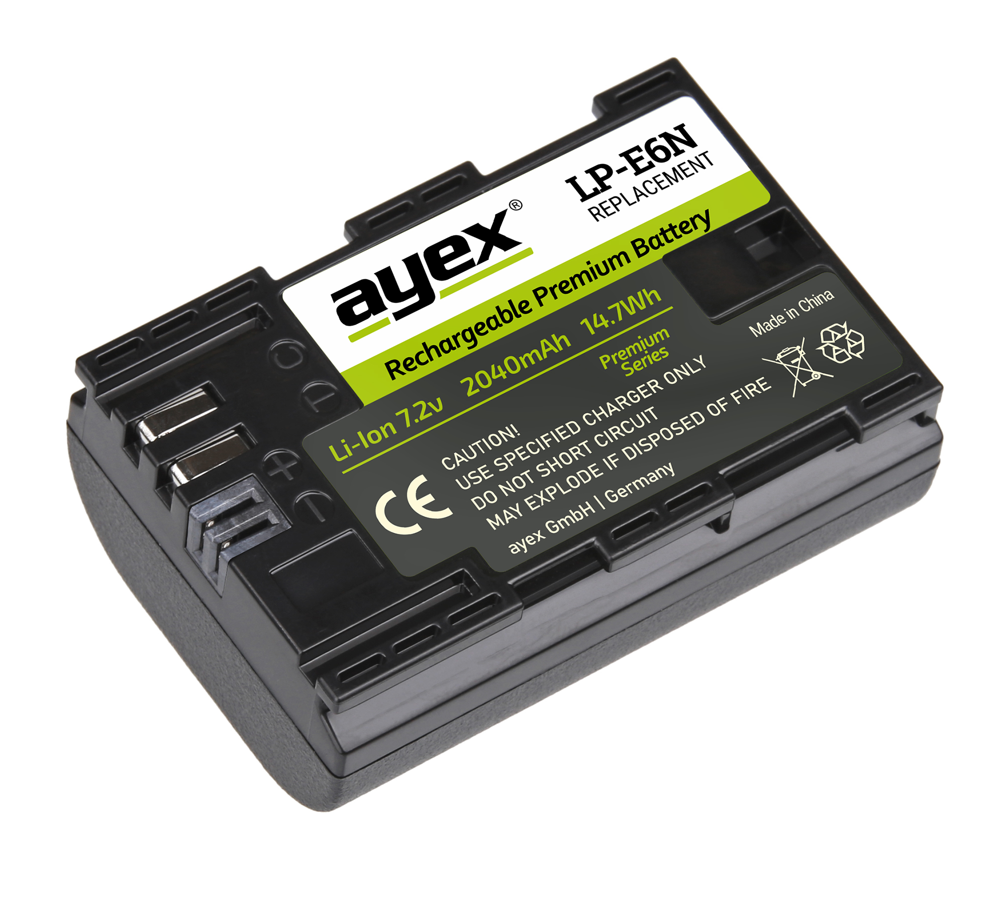LP-E6N Akku für zB Canon EOS R 5D Mark IV 6D Mark II 7D Mark II 80D 90D Leistungsstark 2040mAh LP-E6N Akku für zB Canon EOS R 5D Mark IV 6D Mark II 7D Mark II 80D 90D Leistungsstark 2040mAh