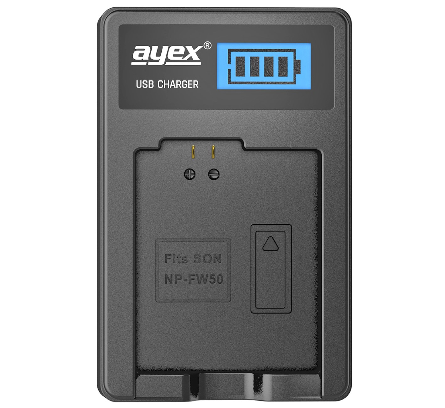 USB Ladegerät für Sony NP-FW50 Akkus beleuchtetes Display Ladestandanzeige USB Ladegerät für Sony NP-FW50 Akkus beleuchtetes Display Ladestandanzeige