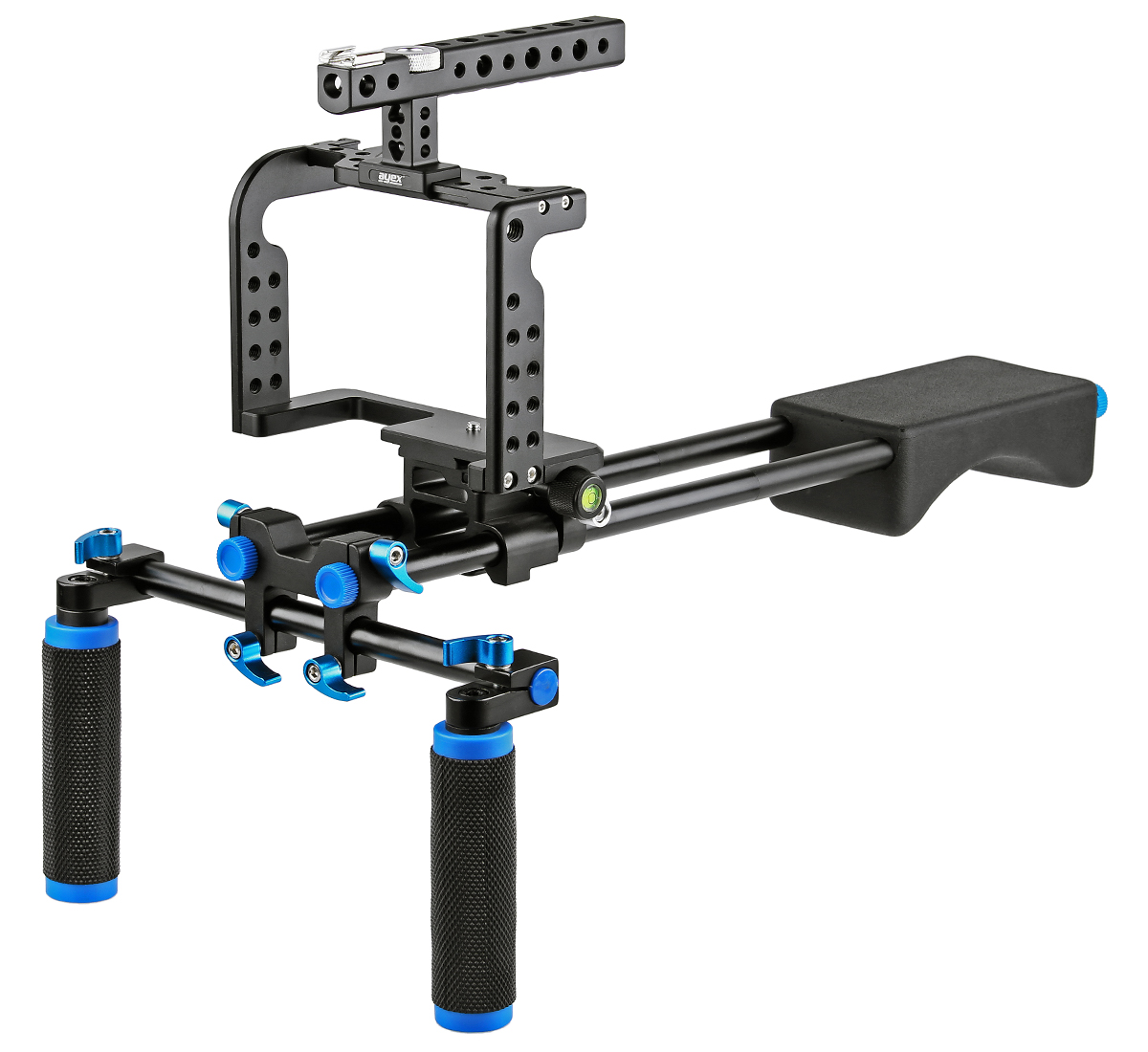 ayex Schulterstativ Rig-Set inkl. Kamera Cage C7 für Panasonic Lumix DMC-GH5 ayex Schulterstativ Rig-Set inkl. Kamera Cage C7 für Panasonic Lumix DMC-GH5