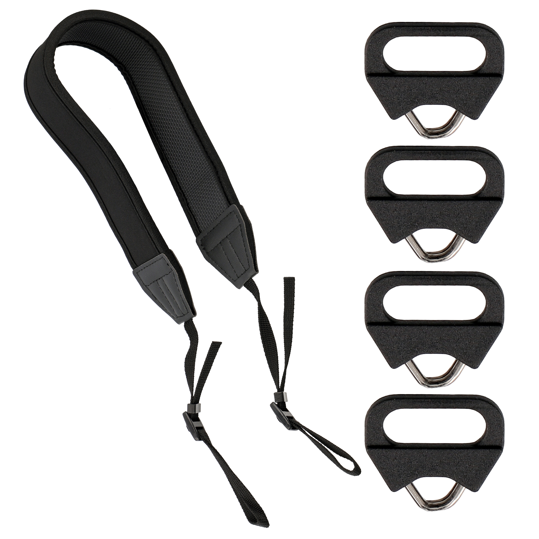 ayex Neopren Gurt + 4er-Set Spletringe Robuste Halterungen
