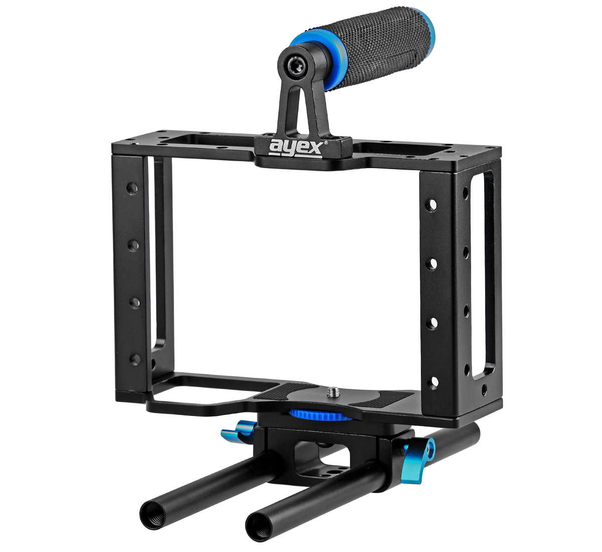 ayex DSLR Rig Set mit Kamera Cage C1 für DSLR Kameras wie z. B. Canon EOS 5D Mark II, 7D ayex DSLR Rig Set mit Kamera Cage C1 für DSLR Kameras wie z. B. Canon EOS 5D Mark II, 7D