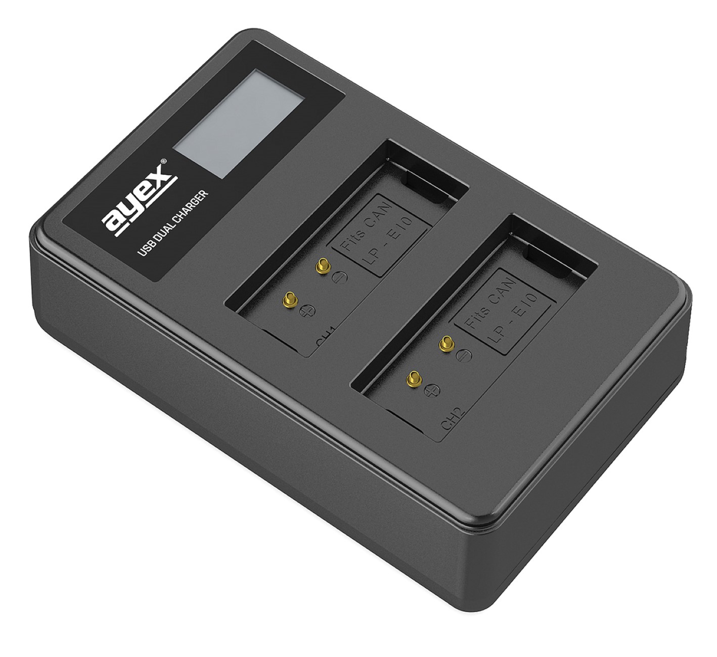USB Dual Ladegerät für Canon LP-E10 Akkus beleuchtetes Display Ladestandanzeige USB Dual Ladegerät für Canon LP-E10 Akkus beleuchtetes Display Ladestandanzeige
