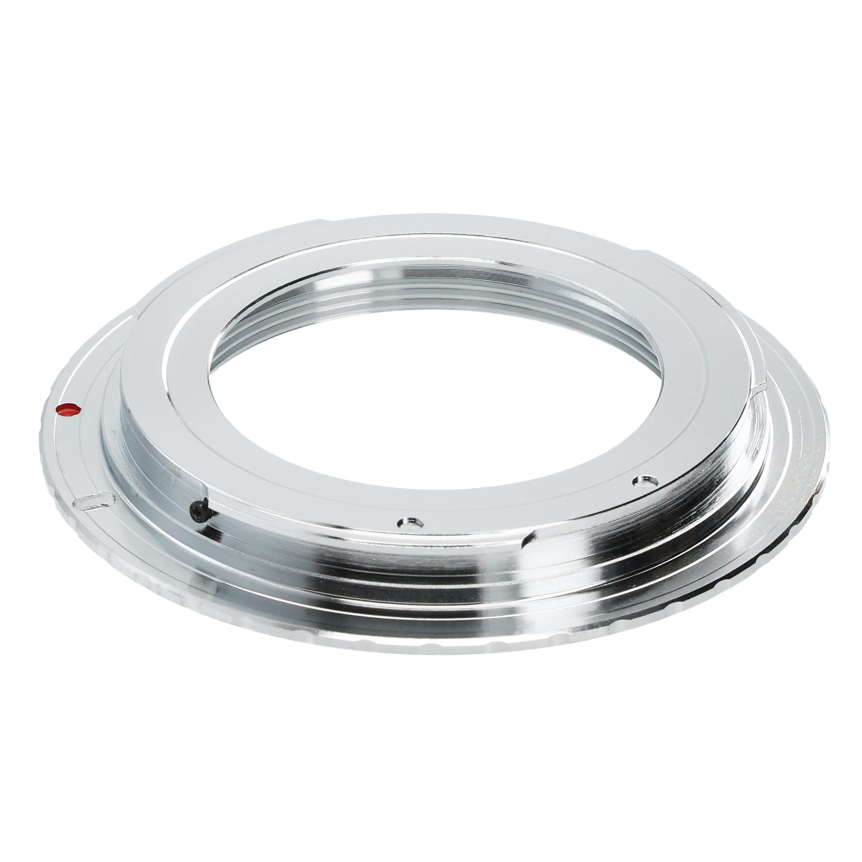 Objektivadapter für M42 Objektive an Canon EOS aus verchromtem Messing Objektivadapter für M42 Objektive an Canon EOS aus verchromtem Messing