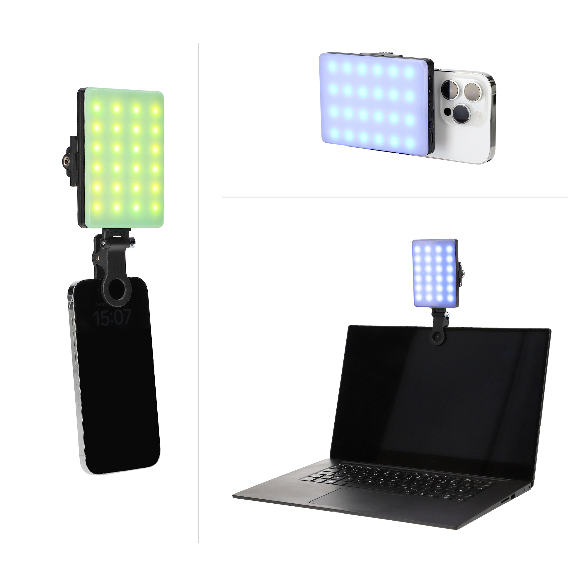 ayex LED Leuchte Perfekte Ambiente durch RGB Ausleuchtung von Fotos und Videos, Pocket size USB Type-C ladbar ayex LED Leuchte Perfekte Ambiente durch RGB Ausleuchtung von Fotos und Videos, Pocket size USB Type-C ladbar