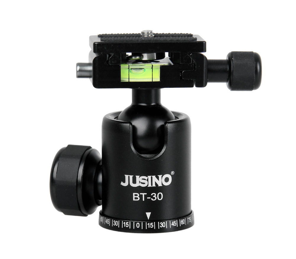 JUSINO BT-30 Handlicher Kugelkopf Stativkopf, 6kg Belastbarkeit JUSINO BT-30 Handlicher Kugelkopf Stativkopf, 6kg Belastbarkeit