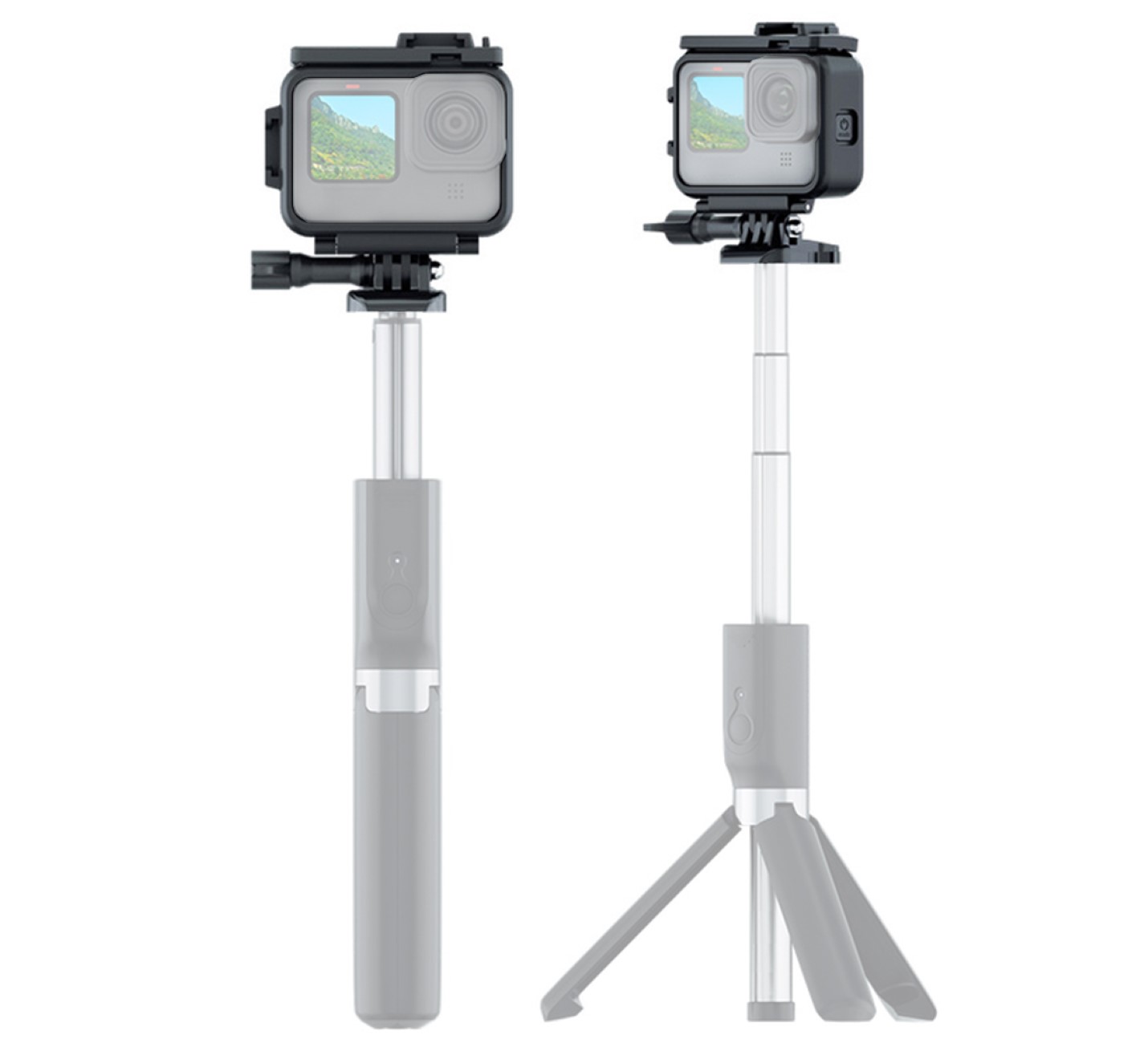 Schutzgehäuse Schutzrahmen Case Für GoPro Hero 9, 10 & 11 Robuster Case mit Blitzschuh und Schieberahmen Schutzgehäuse Schutzrahmen Case Für GoPro Hero 9, 10 & 11 Robuster Case mit Blitzschuh und Schieberahmen
