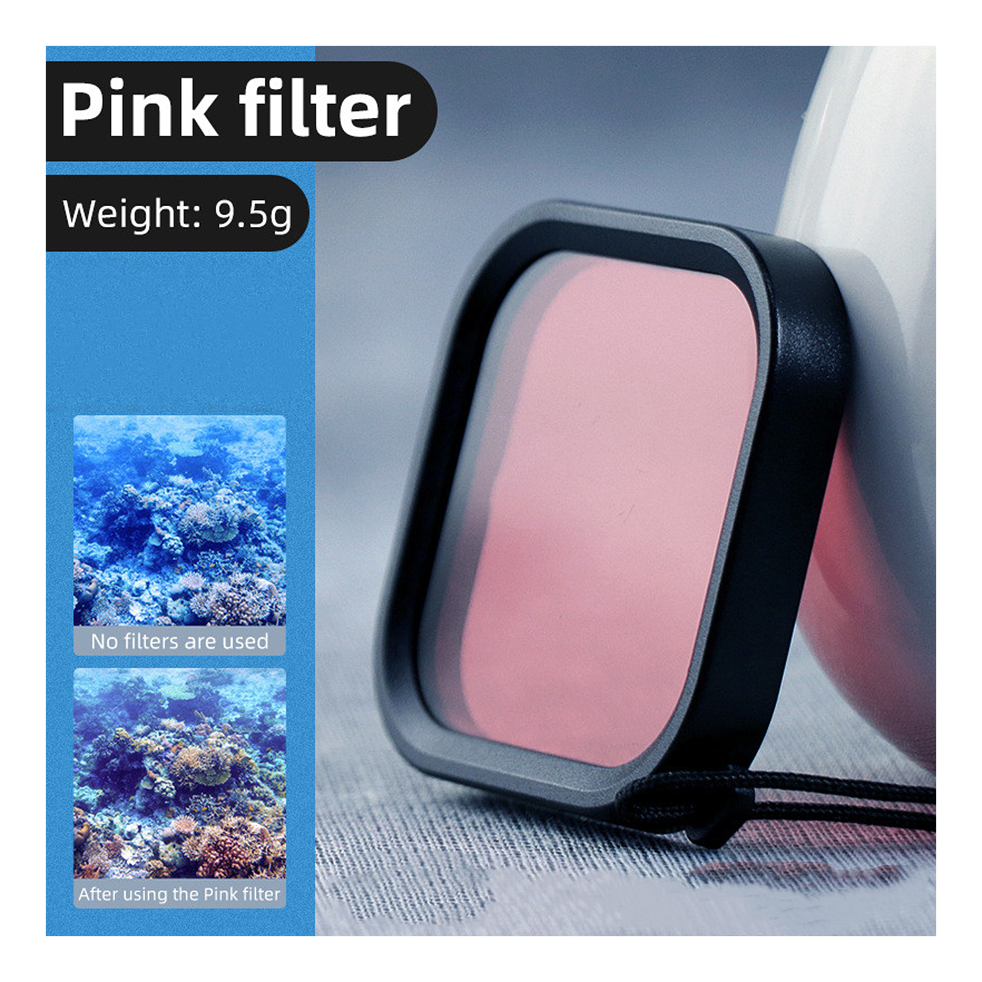 ayex Lens Filter-Set für GoPro Hero 11, 10 & 9 Perfekt für Unterwasseraufnahmen Actioncam Farbkorrektur Taucherfilter ayex Lens Filter-Set für GoPro Hero 11, 10 & 9 Perfekt für Unterwasseraufnahmen Actioncam Farbkorrektur Taucherfilter
