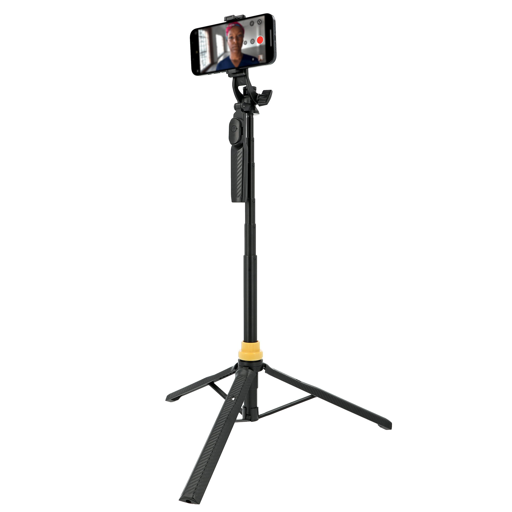 ayex Multifunktionales Selfie-Stick-Stativ 160cm Auszugslänge 1/4-Zoll 3-Wege-Neiger Handyhalterung ayex Multifunktionales Selfie-Stick-Stativ 160cm Auszugslänge 1/4-Zoll 3-Wege-Neiger Handyhalterung