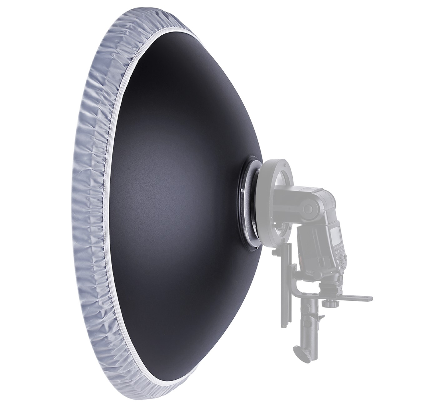 Beauty Dish Lichtformer für Bowens 55cm mit Wabenvorsatz und Diffusor Beauty Dish Lichtformer für Bowens 55cm mit Wabenvorsatz und Diffusor