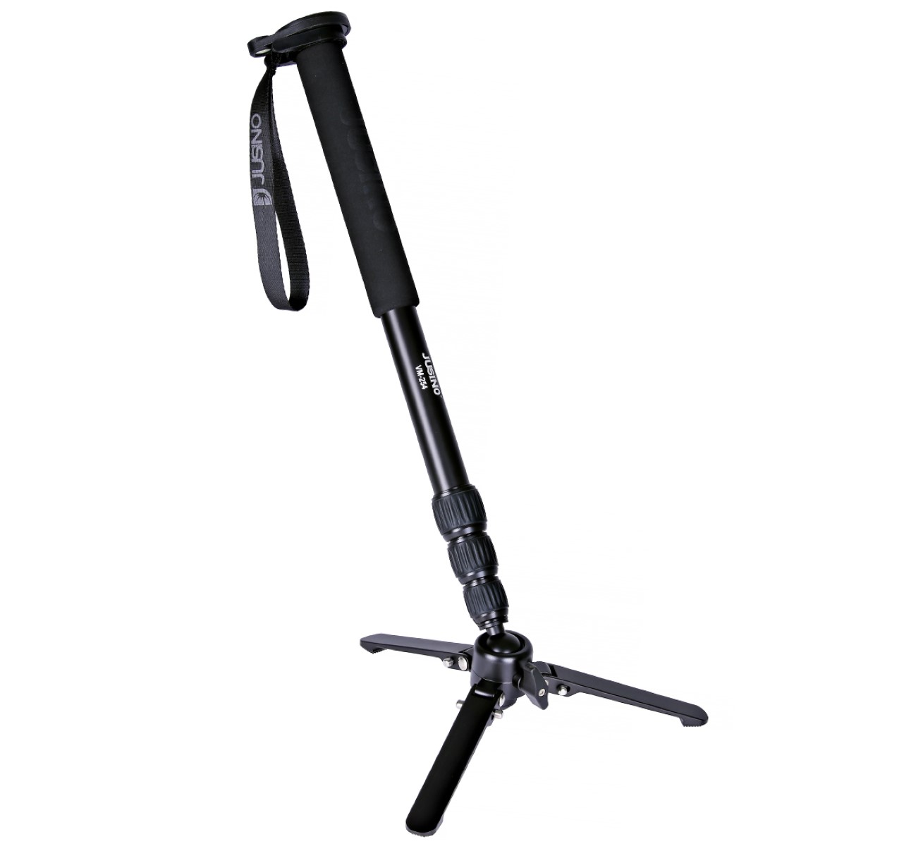 JUSINO Alu Monopod abnehmbarer Fuß Tischstativ Schnelldrehverschlüsse bis 153cm 6kg JUSINO Alu Monopod abnehmbarer Fuß Tischstativ Schnelldrehverschlüsse bis 153cm 6kg