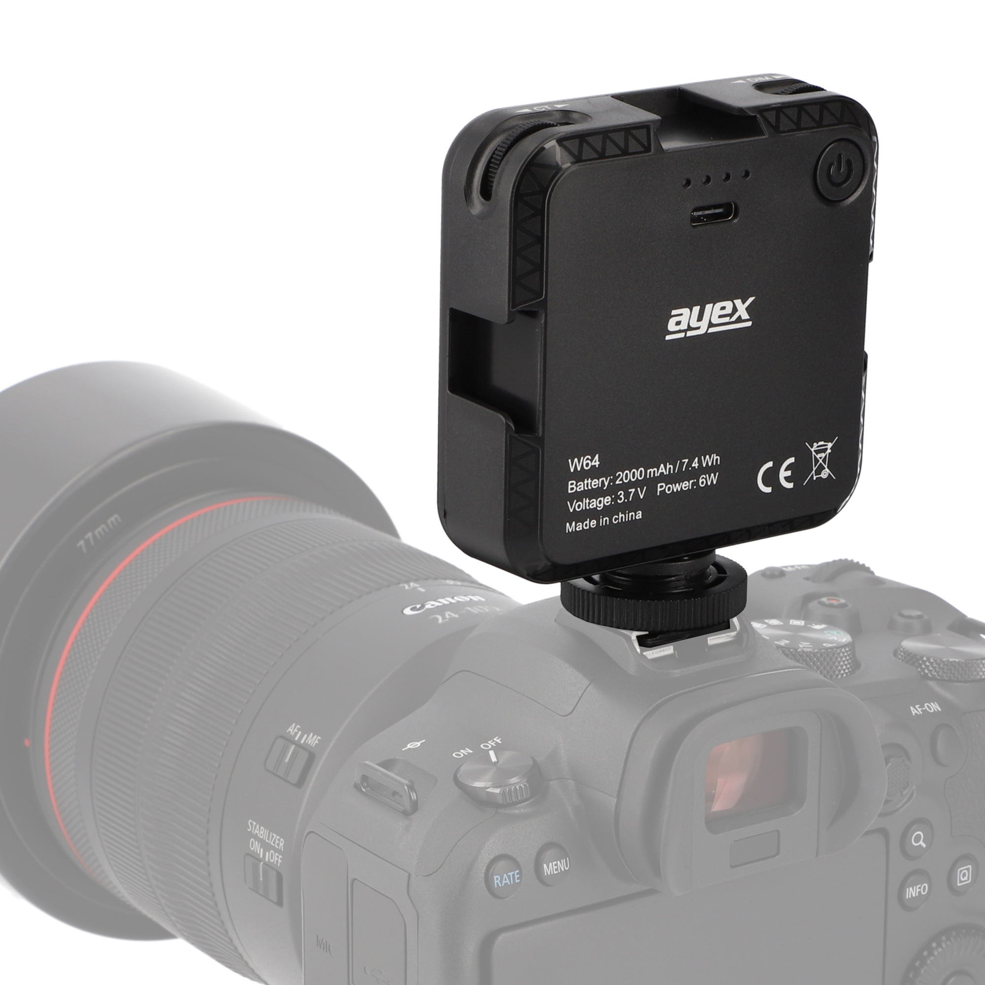 Hochwertige Bicolor Videoleuchte einstellbare Helligkeit Perfekte Beleuchtung für Fotografie & Videos USB-C Hochwertige Bicolor Videoleuchte einstellbare Helligkeit Perfekte Beleuchtung für Fotografie & Videos USB-C
