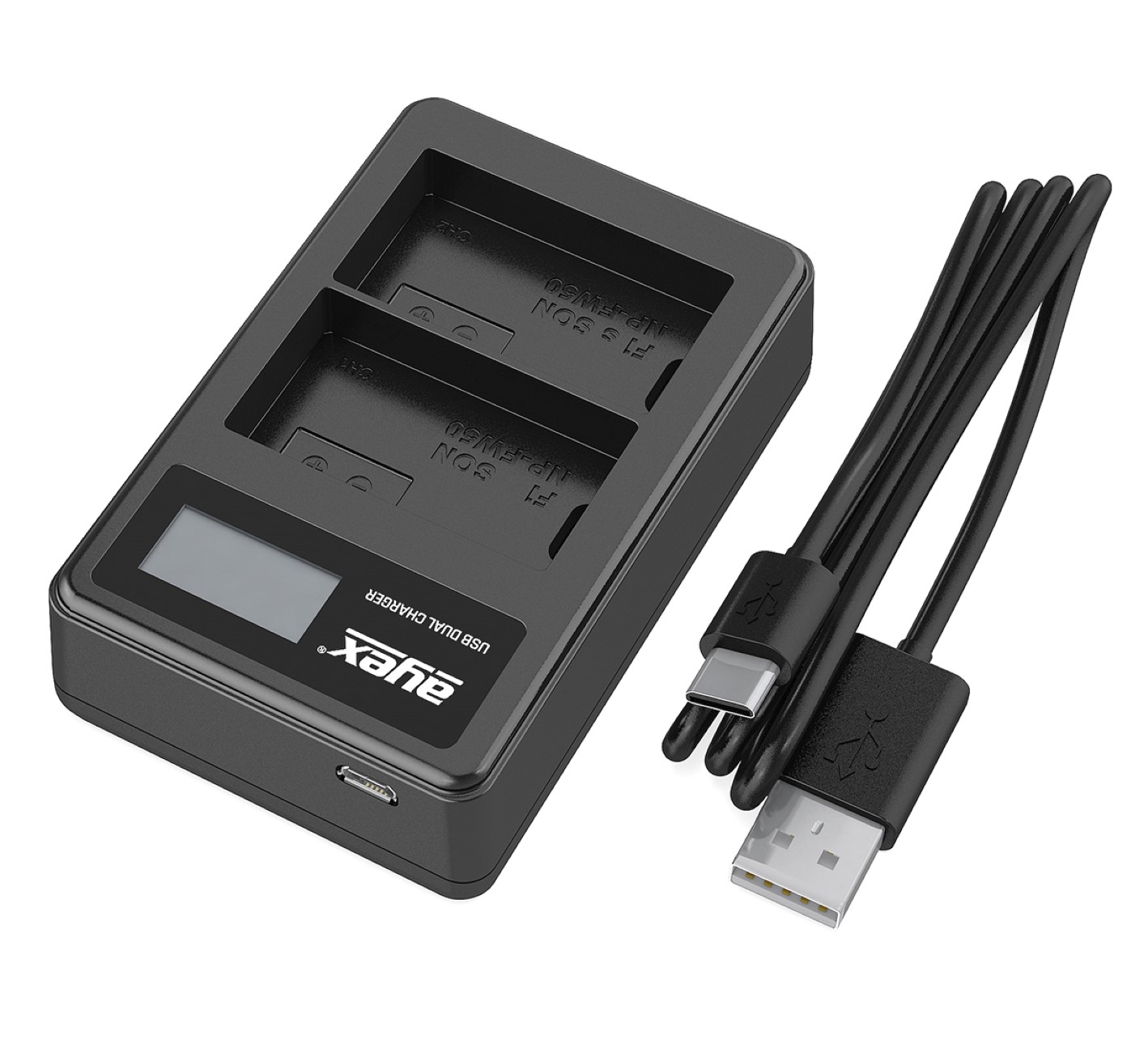 ayex Power Set mit 2x NP-FW50 Akku für Sony + 1x USB Dual Ladegerät ayex Power Set mit 2x NP-FW50 Akku für Sony + 1x USB Dual Ladegerät