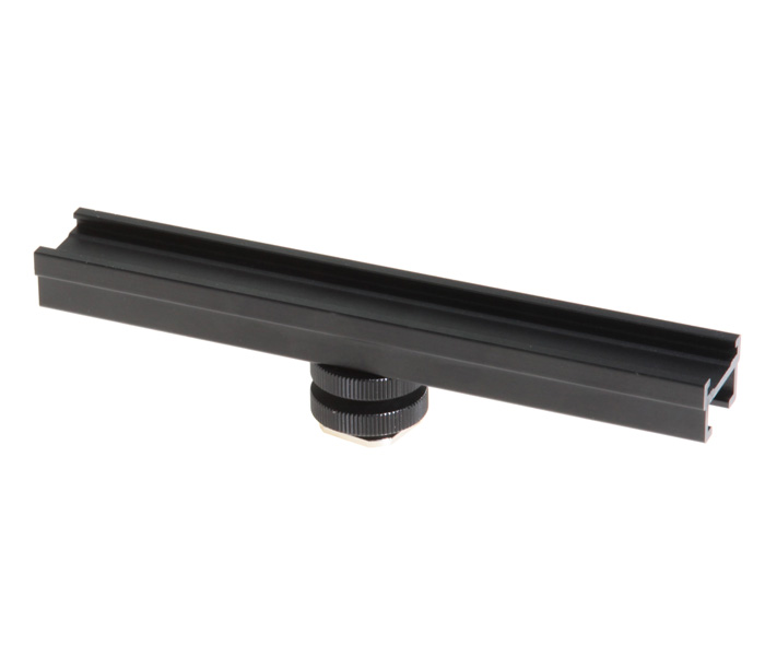 Hot Shoe Verlängerung 20cm Schiene für Standardblitzschuh Hot Shoe Verlängerung 20cm Schiene für Standardblitzschuh