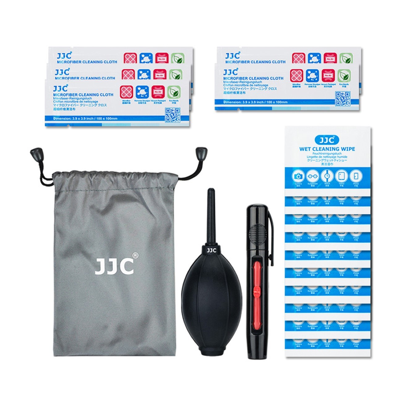 Reinigungsset für Kameras Objektive Filter, Blasebalg Objektivreinigungsstift Tücher Tasche Reinigungsset für Kameras Objektive Filter, Blasebalg Objektivreinigungsstift Tücher Tasche