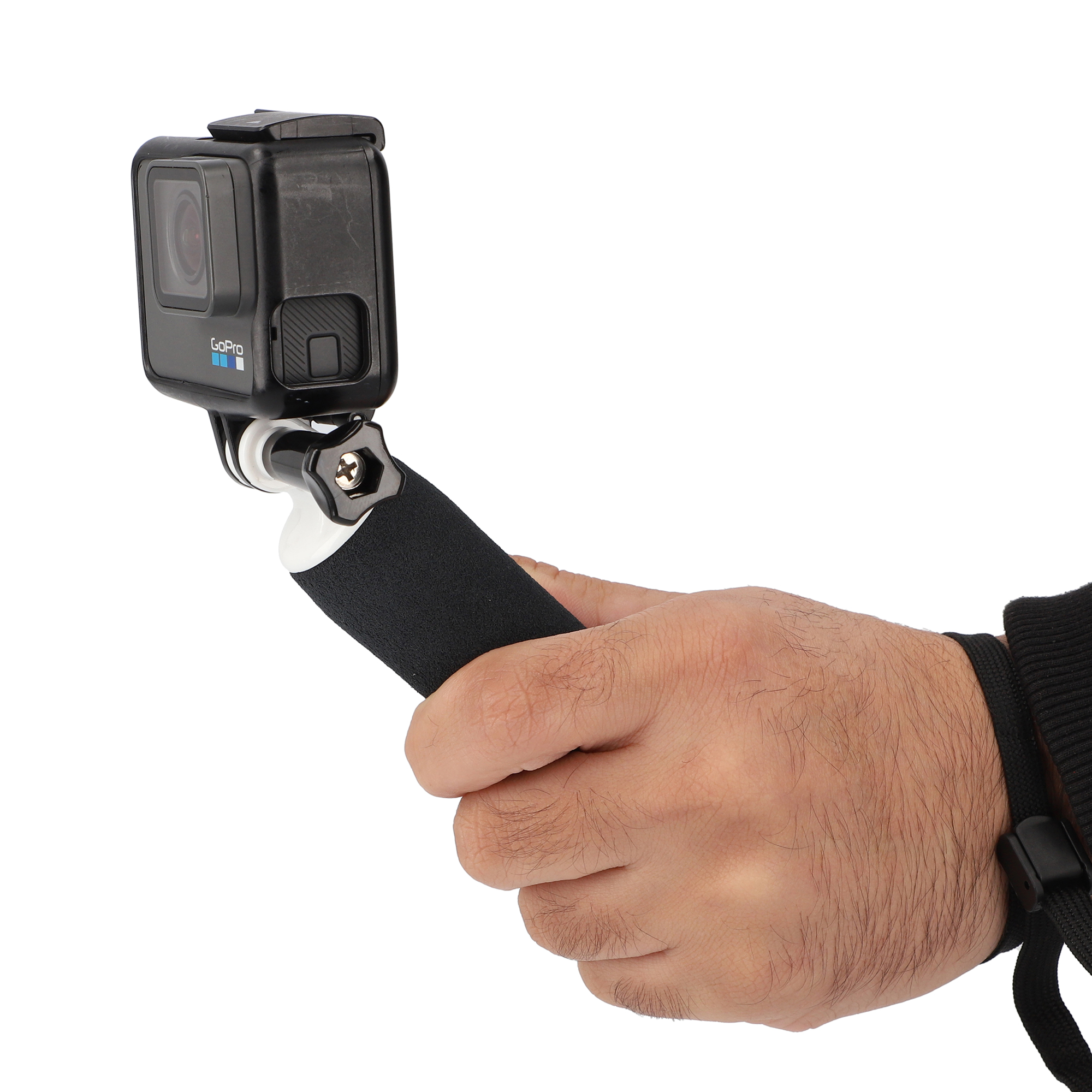 Handgriff für Action-Cams wie GoPro Hand-Stabilisator weiß Handgriff für Action-Cams wie GoPro Hand-Stabilisator weiß